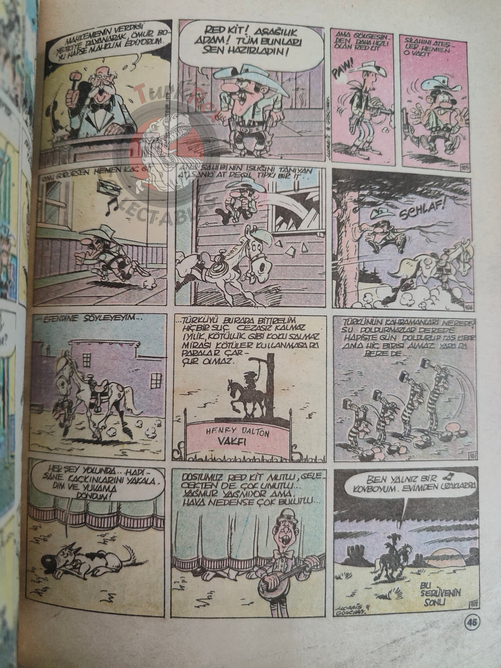 Lucky Luke #35 La Ballade des Dalton 1988 Turkish Comic Turkey