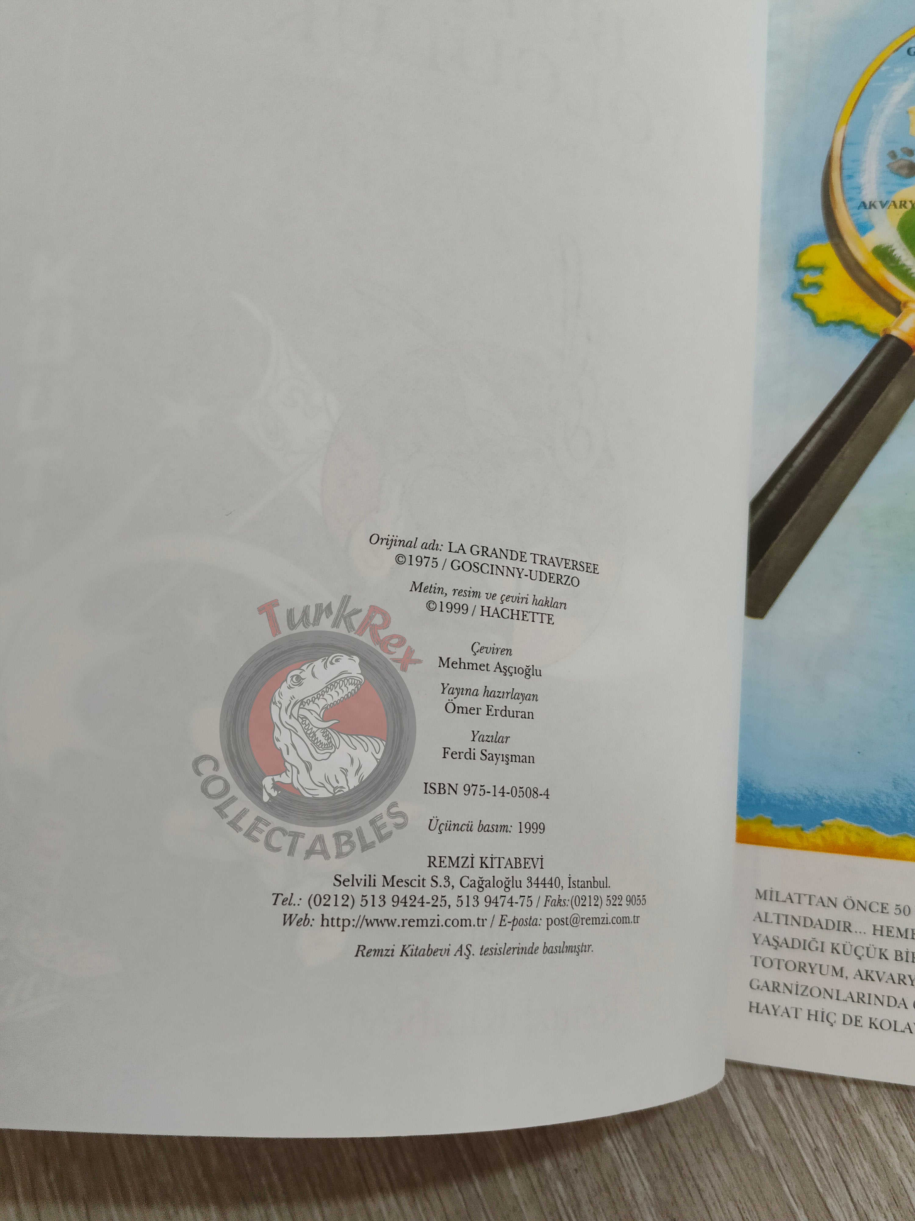 Asterix – Asterix and the Great Crossing 1999 Turkish Edition Comic Turkey