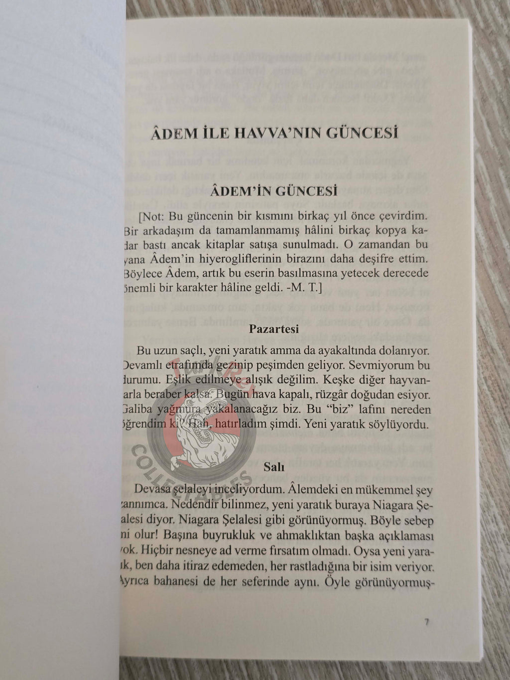 Mark Twain – Adam’s Diary and Other Stories  Turkish Book Turkey