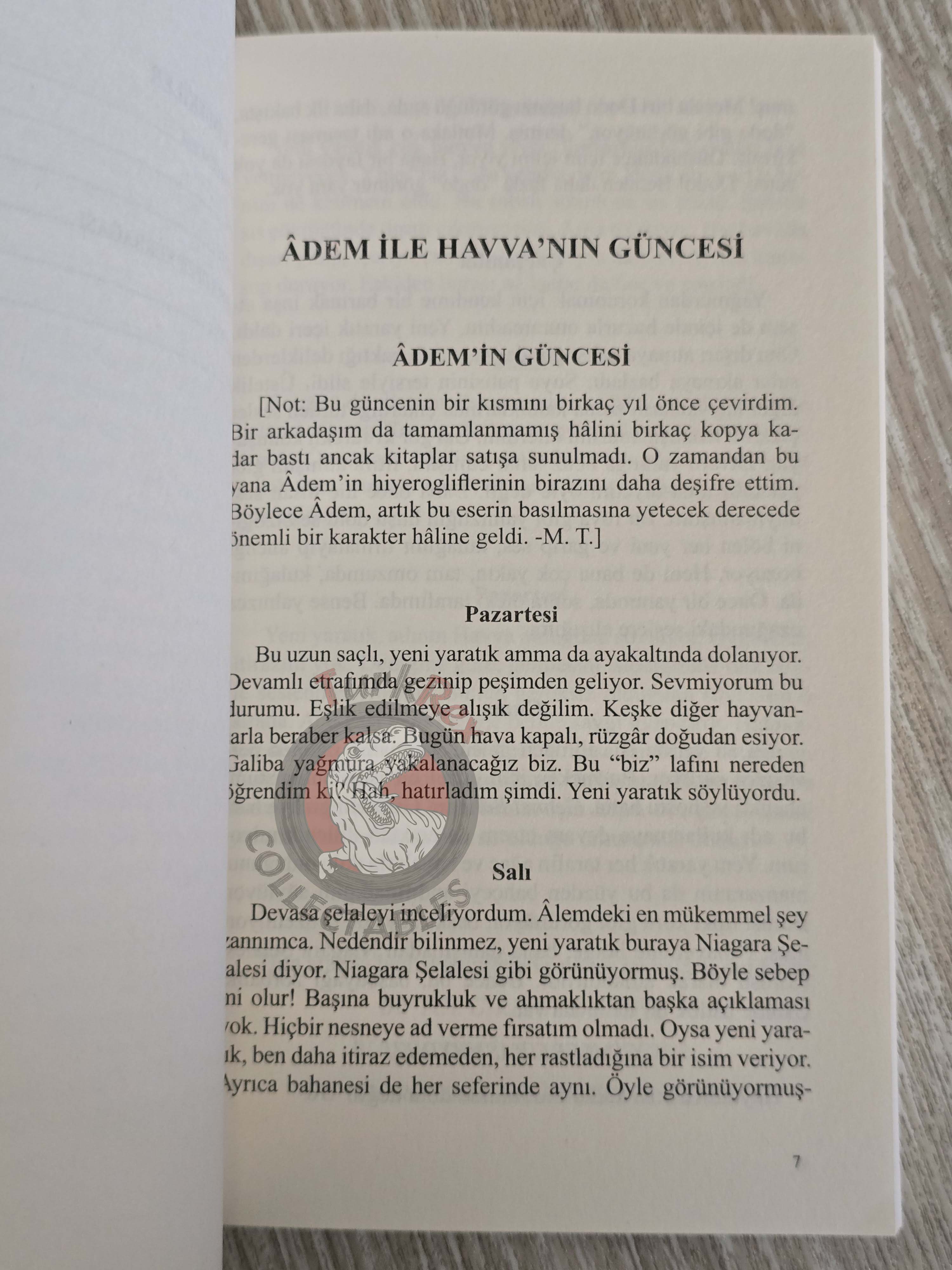 Mark Twain – Adam’s Diary and Other Stories  Turkish Book Turkey