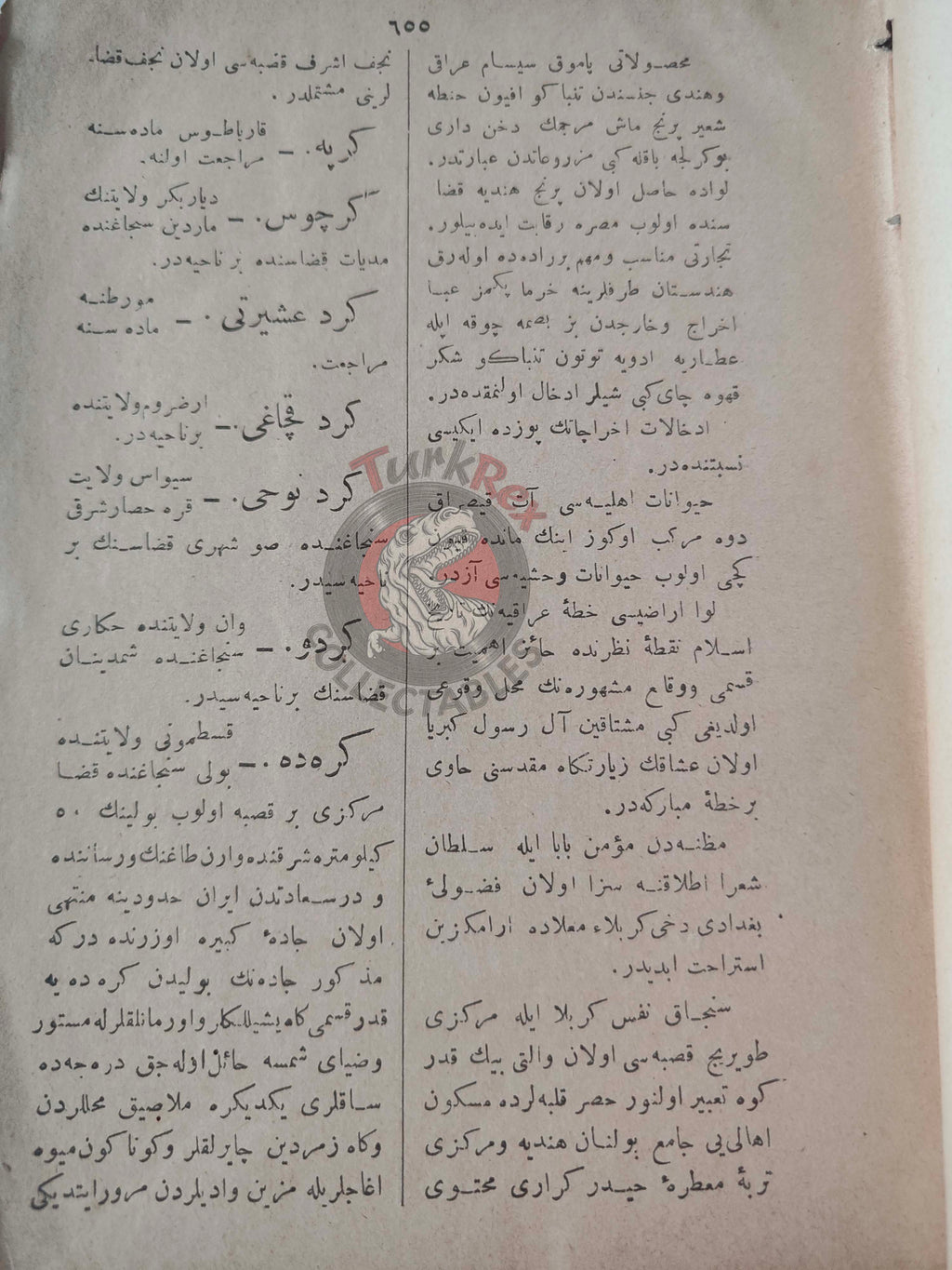 Ali Cevat – Geographical Dictionary of the Ottoman Empire 1897 Book 3 Maps Geography