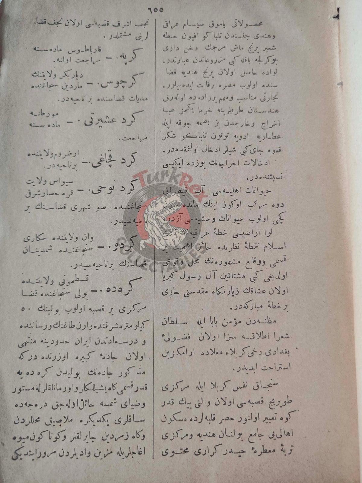Ali Cevat – Geographical Dictionary of the Ottoman Empire 1897 Book 3 Maps Geography