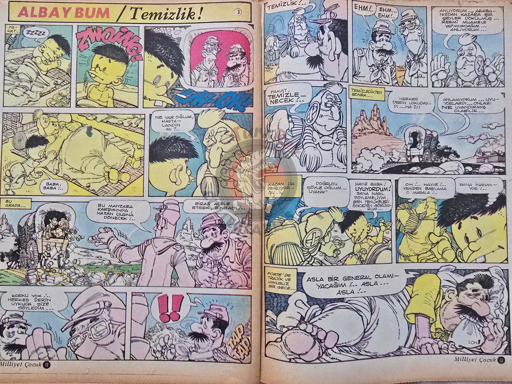 Milliyet Çocuk #66 1974 Turkish Comic Mag Turkey Lucky Luke Michel Vaillant Il Colonnello Caster’Bum