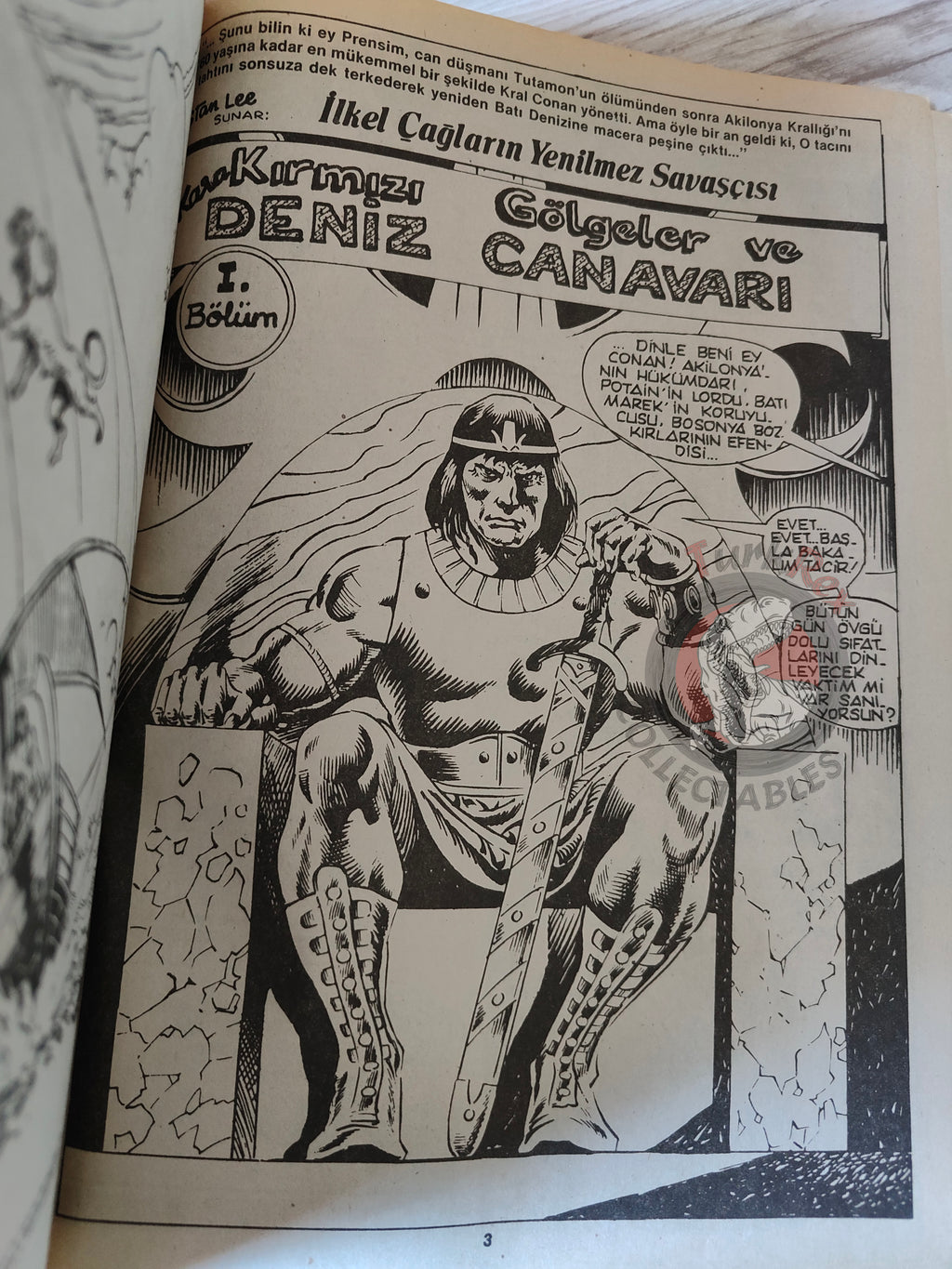 Conan of the Isles 1989 Marvel Grafik #2 Turkish Comic Turkey