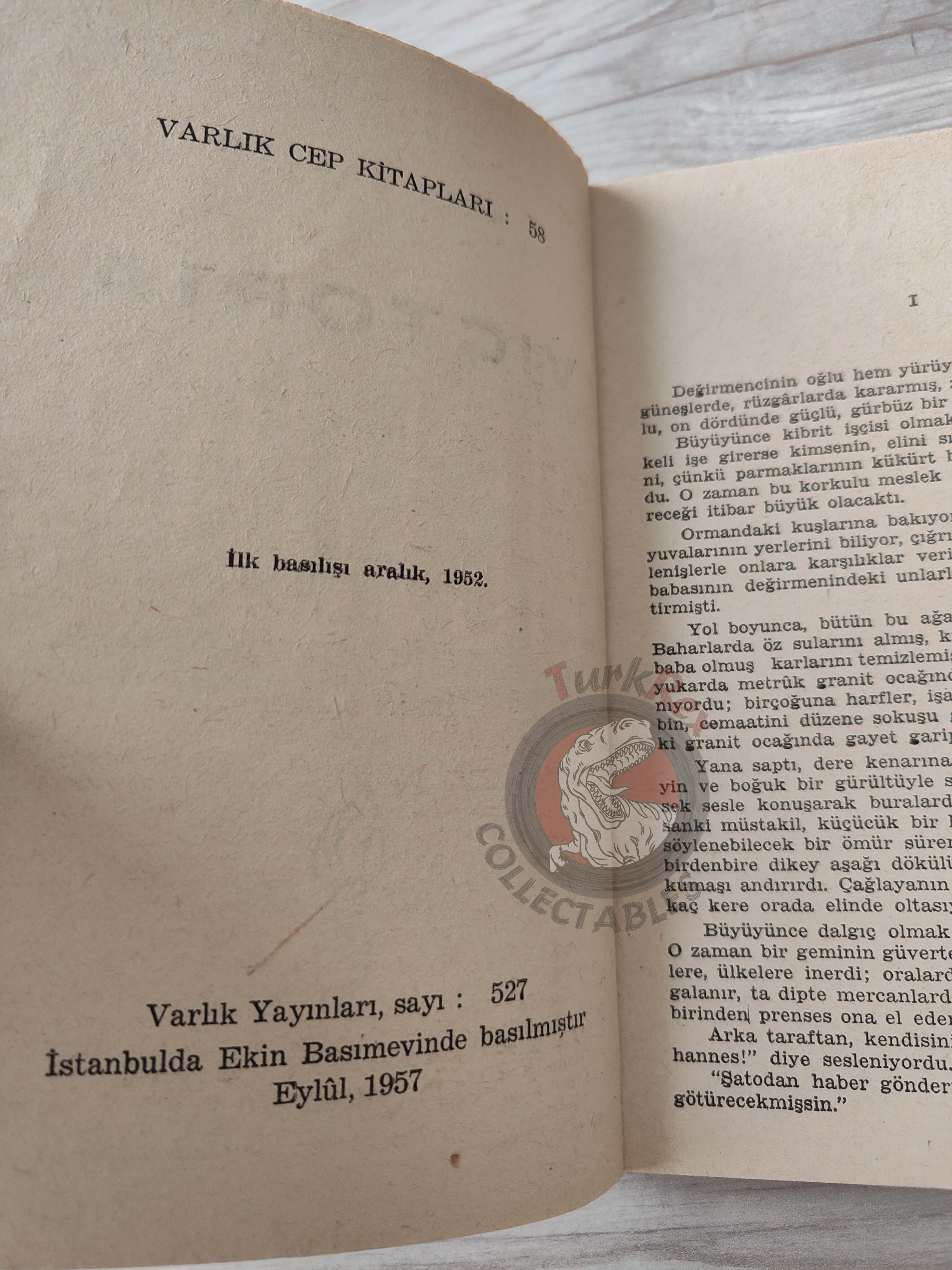 Knut Hamsun – Victoria 1957 Turkish Book Turkey