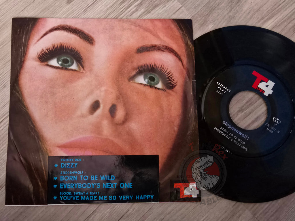 Steppenwolf / Tommy Roe / Blood, Sweat And Tears 7" Iran Pressing Vinyl Iranian Edition