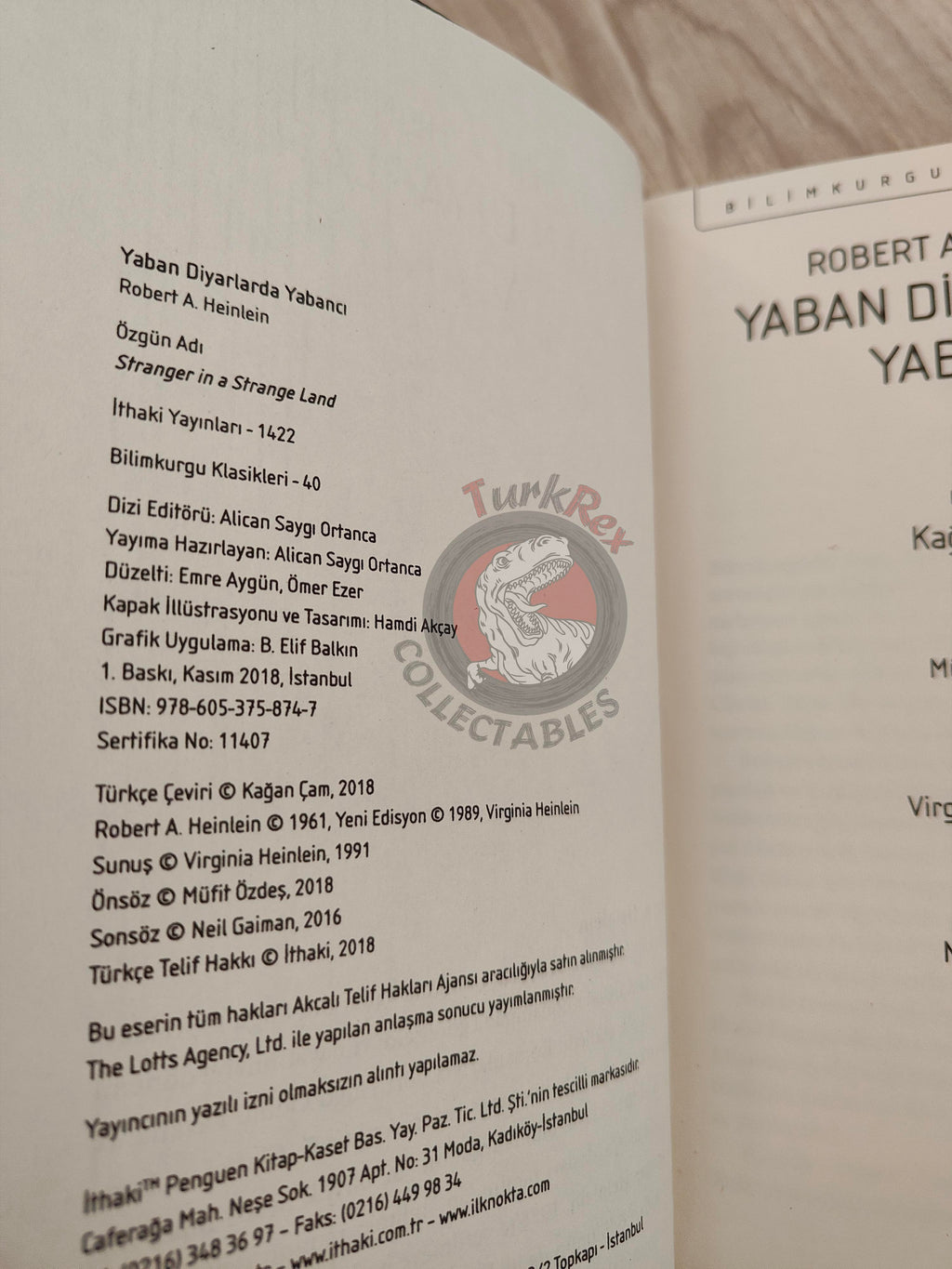 Robert A. Heinlein  – Stranger in a Strange Land 2018 Turkish Book Turkey
