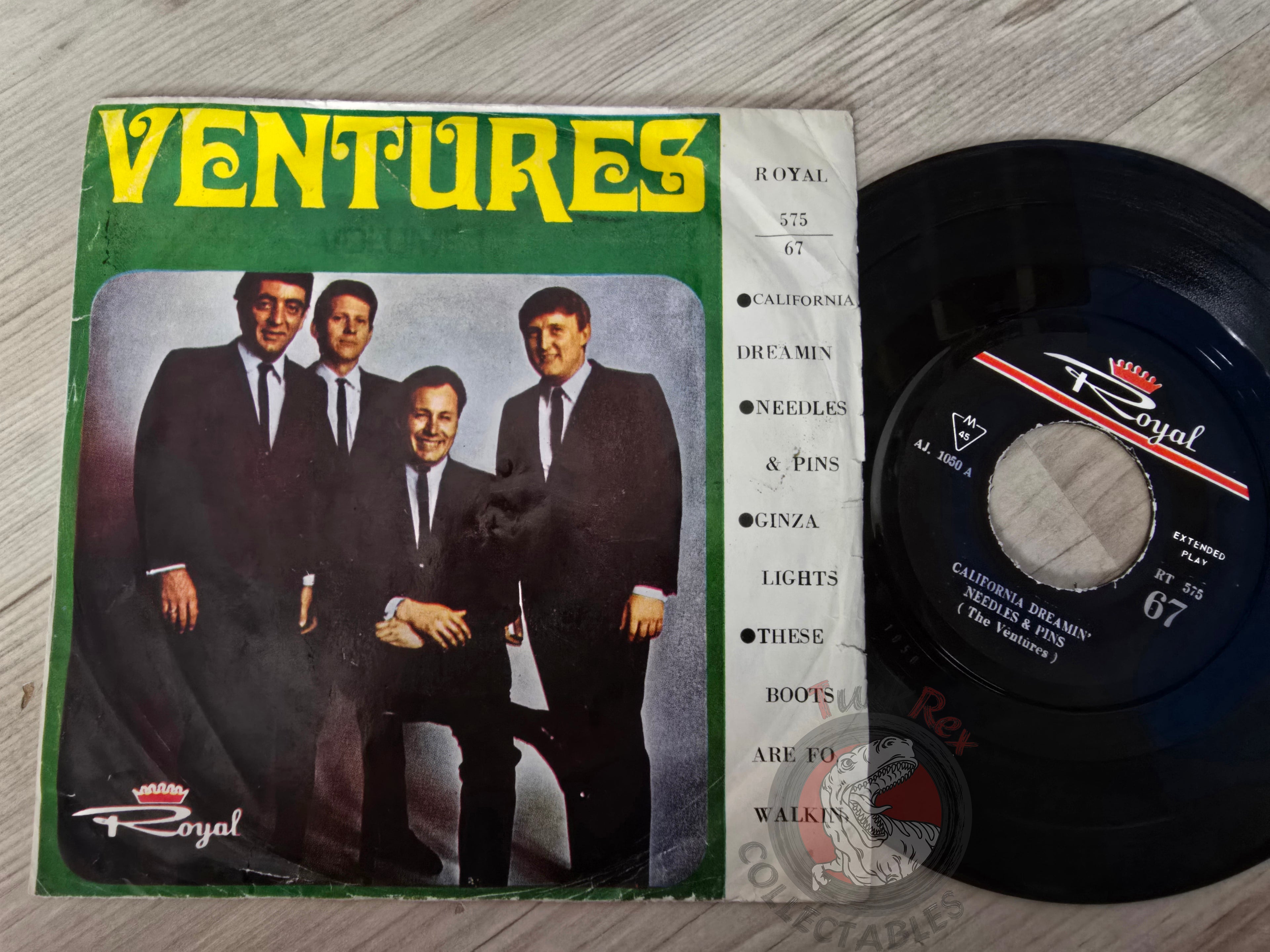 The Ventures – California Dreamin 7" Iran Pressing Vinyl Iranian Edition