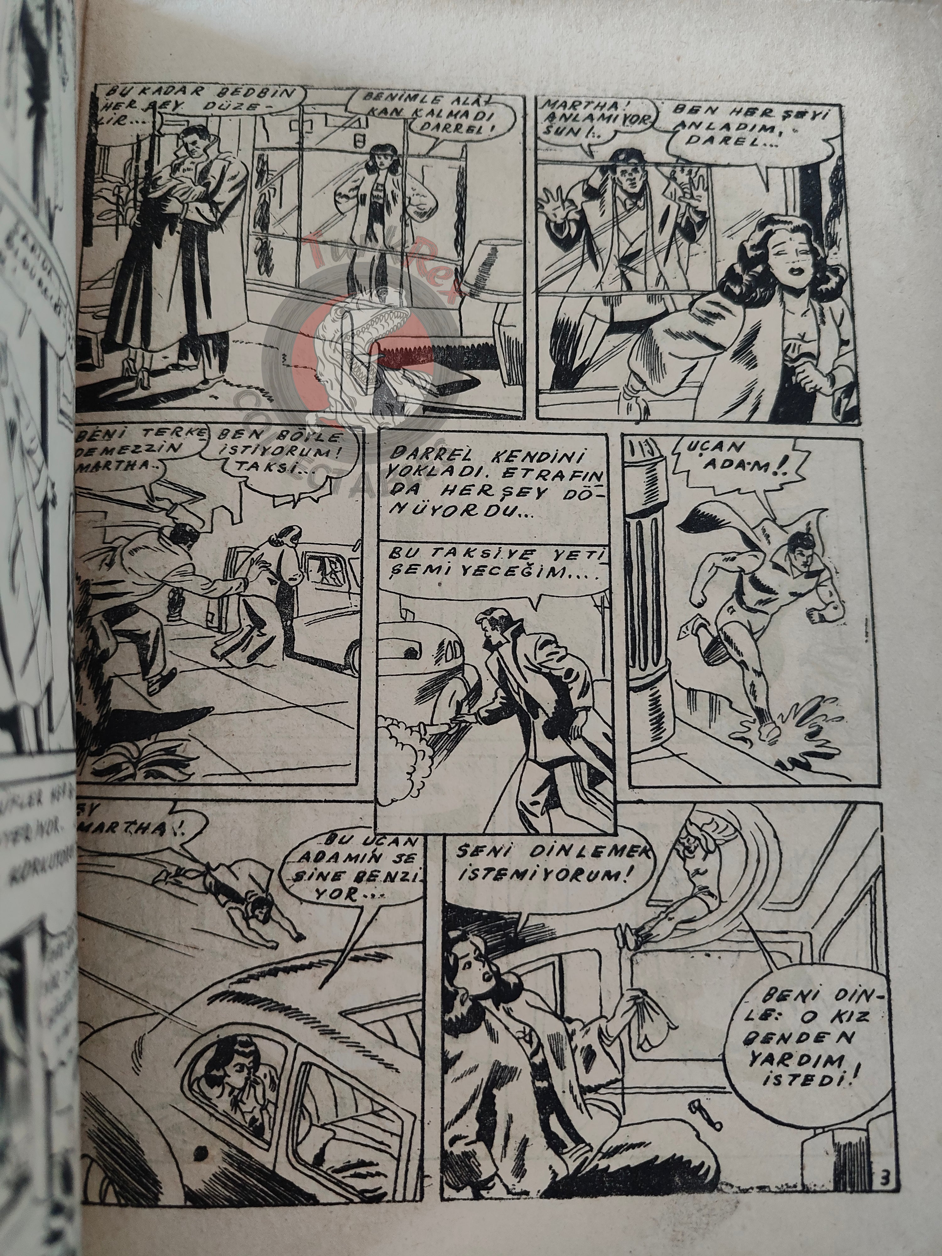 1001 Özel #6 1950 Mandrake the Magician Turkish Comic Mag Turkey