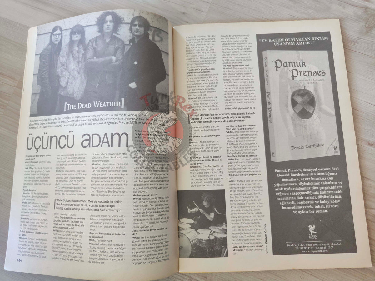 Roll 2009 Iggy Pop Turkish Mag Turkey Joe Jackson PJ Harvey The Dead Weather Proudpilot