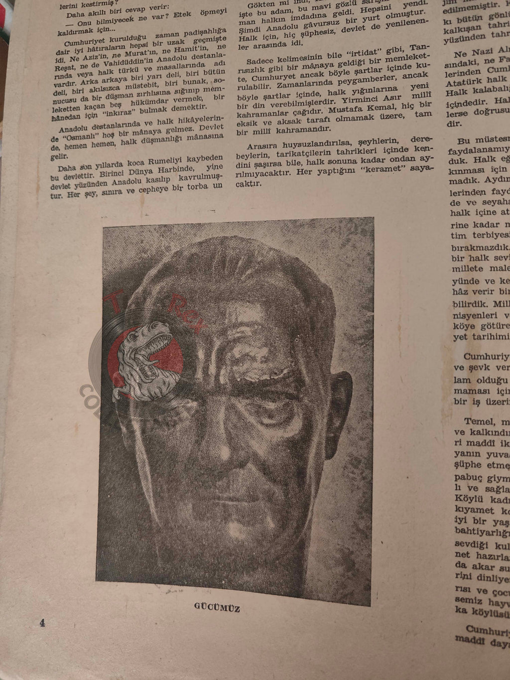 Varlık 1956 Atatürk Turkish Literary Mag Turkey Ataturk