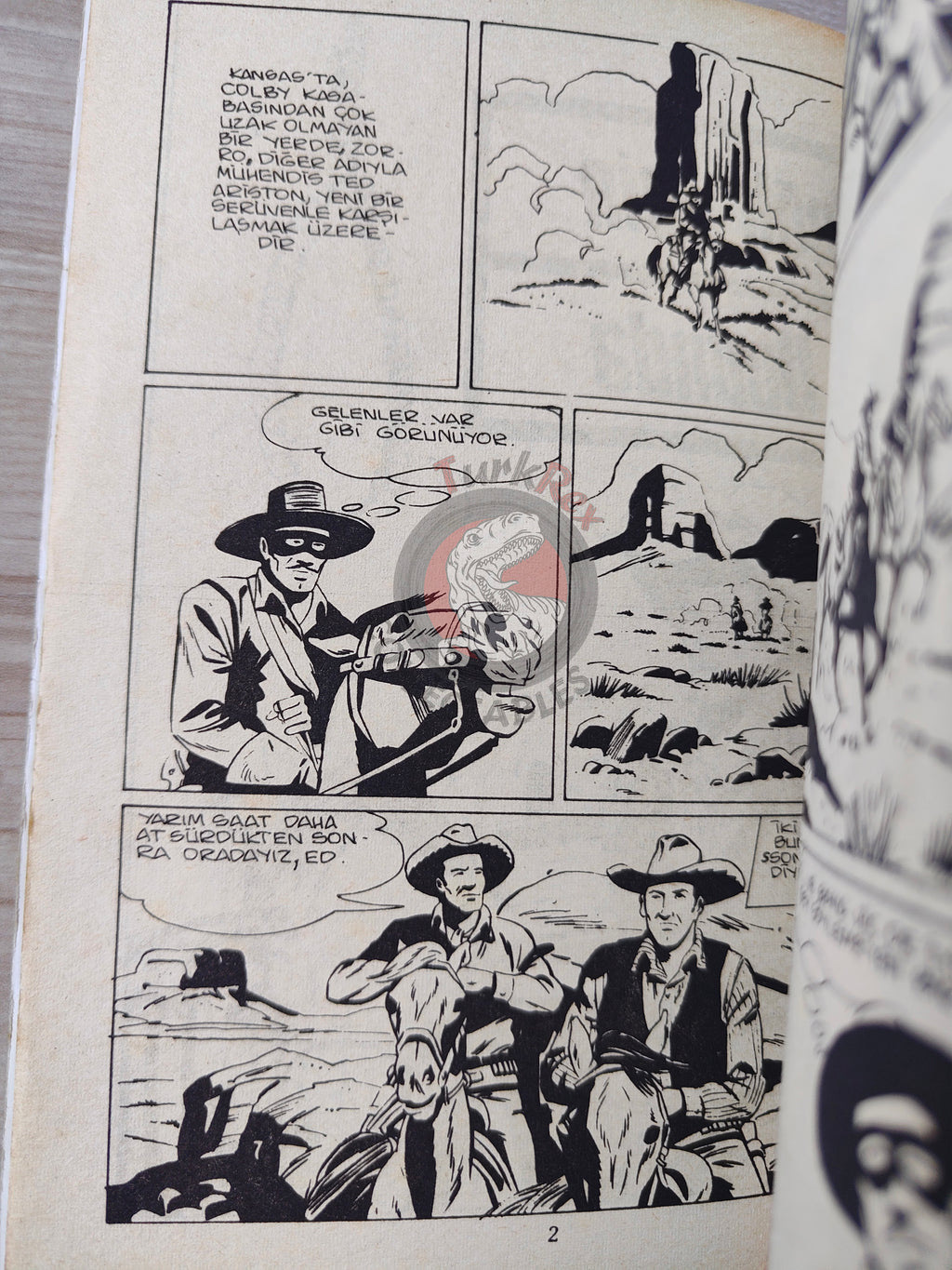 Zorro #7 1980s Turkish Comic Turkey Il Segno di Zorro