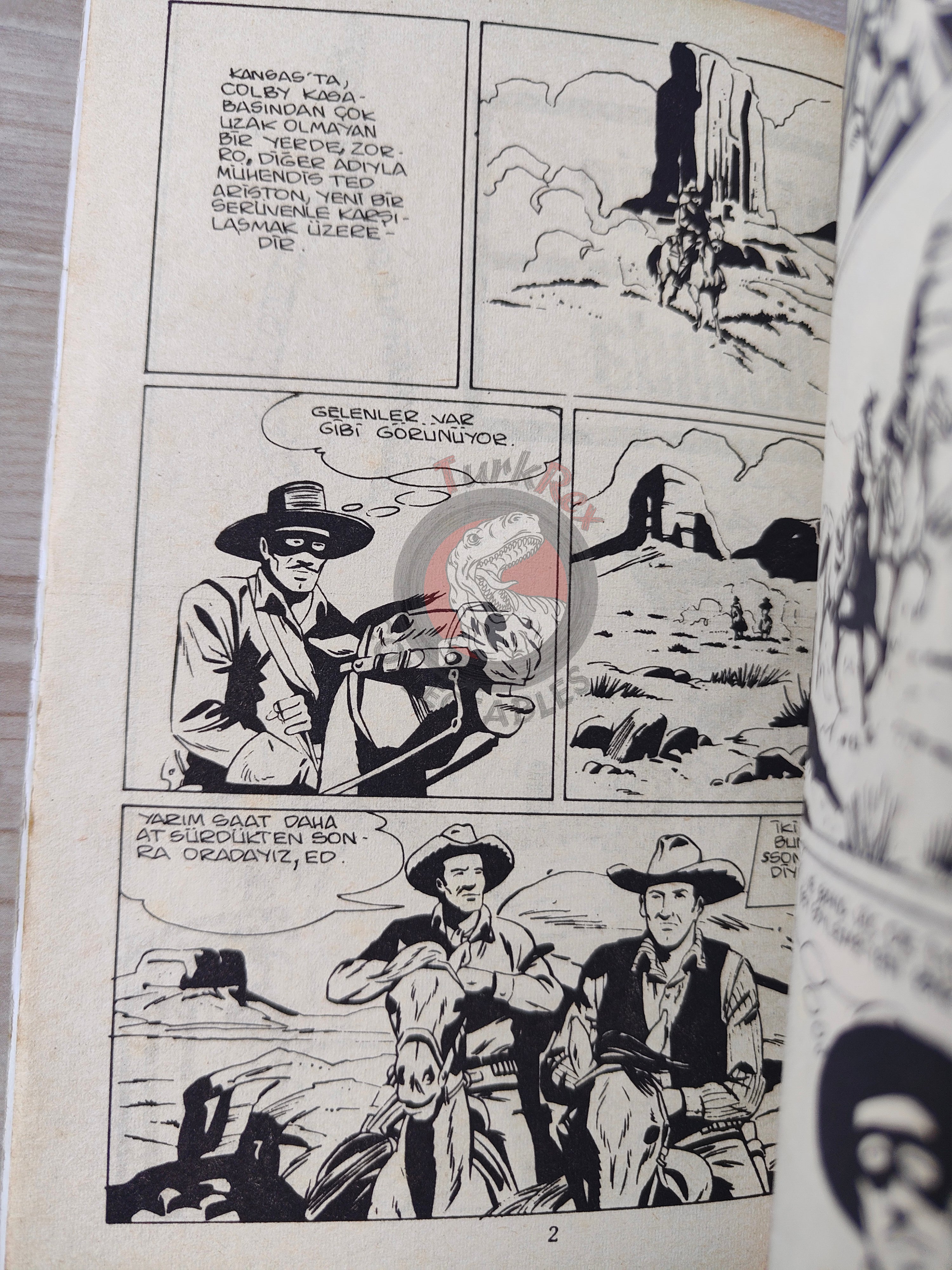 Zorro #7 1980s Turkish Comic Turkey Il Segno di Zorro