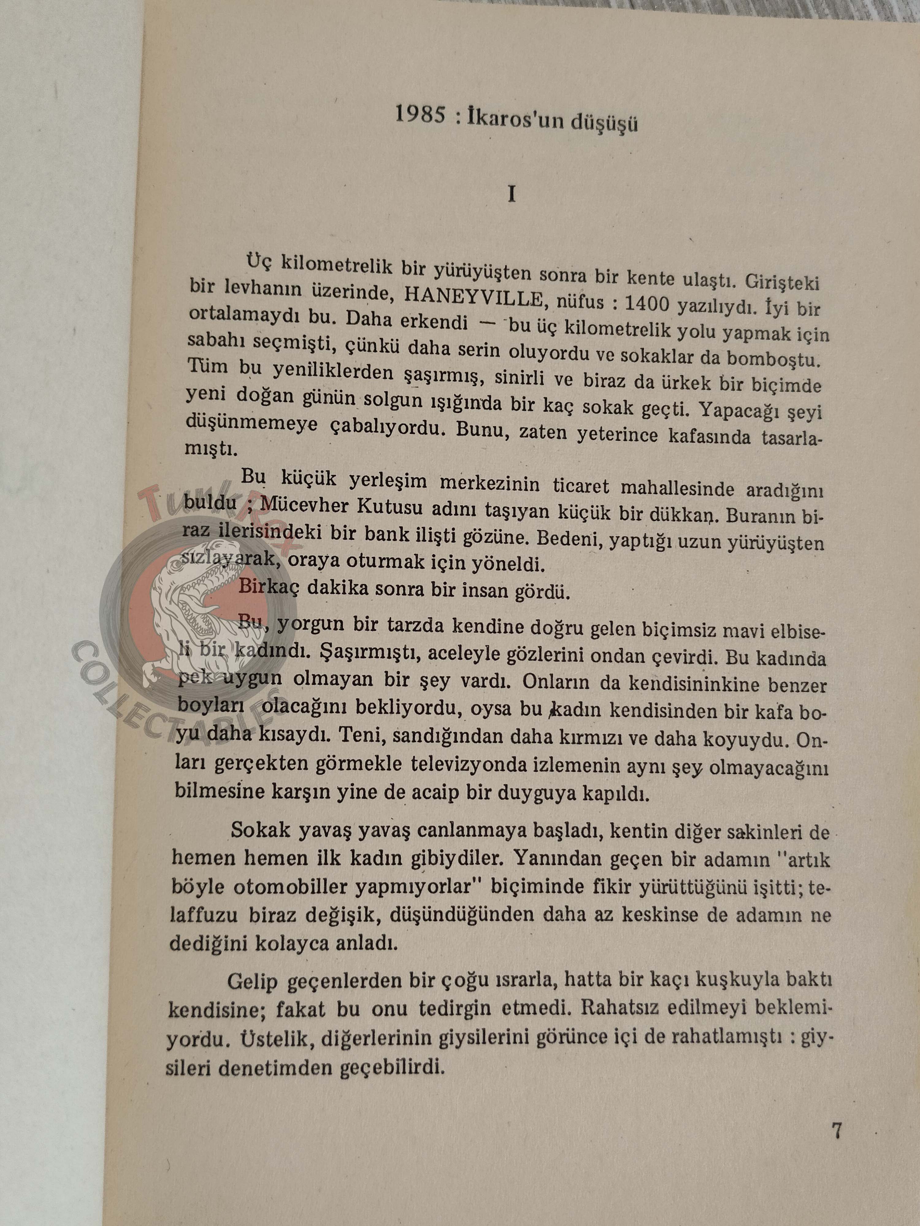 Walter Tevis – The Man Who Fell to Earth 1985 1st Turkish Book Turkey David Bowie