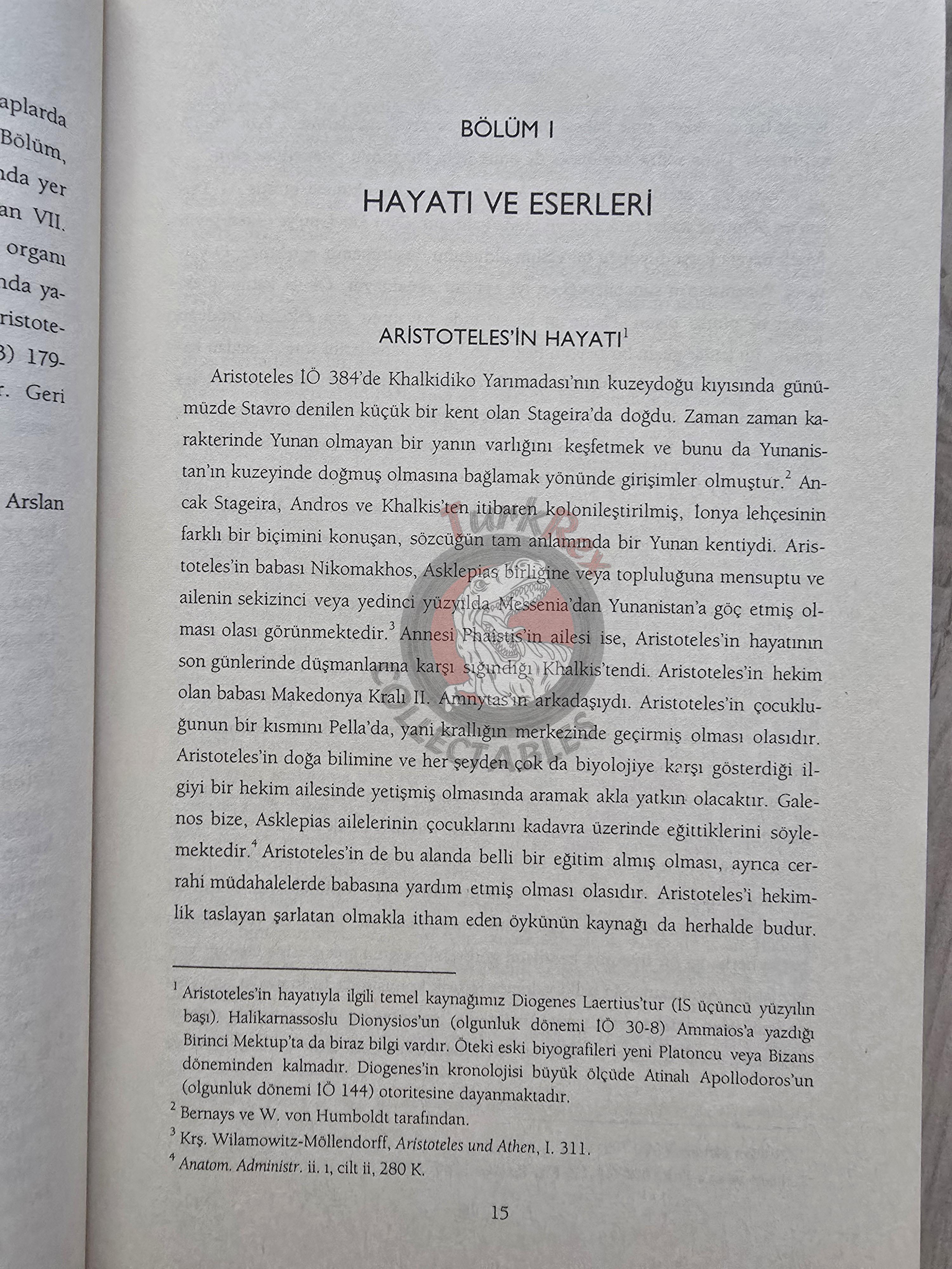 Aristotle – On Interpretation 2002 Turkish Book Turkey
