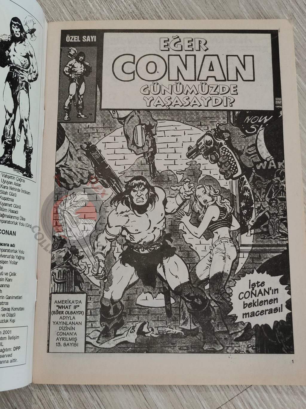 Conan #30 What If #13 the Barbarian Walked the Earth Today Turkish Comic Turkey