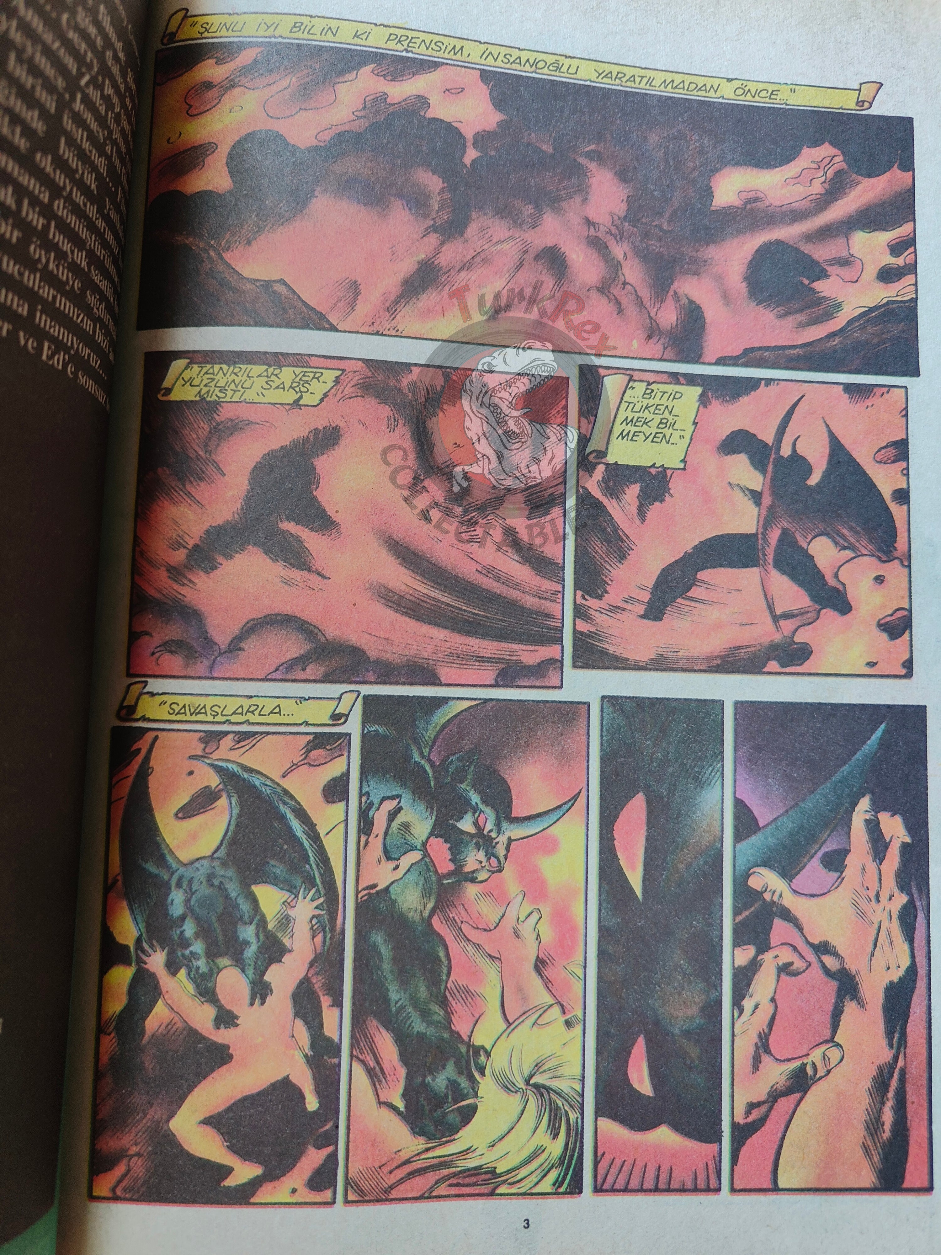 Conan Horn of Azoth 1990 Marvel Grafik #3 Turkish Comic Turkey