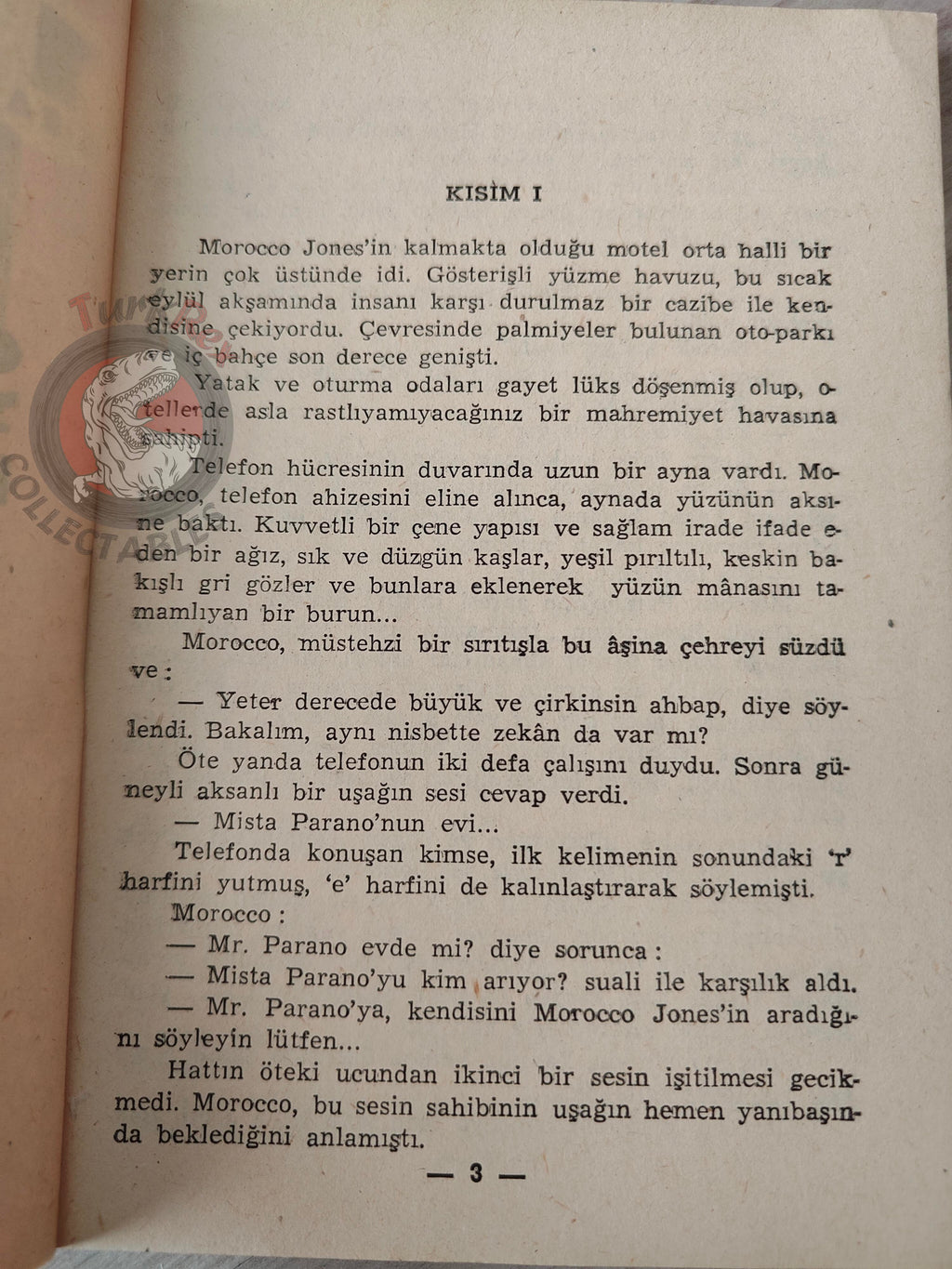 Jack Baynes – Morocco Jones 1954 1st Turkish Book Turkey