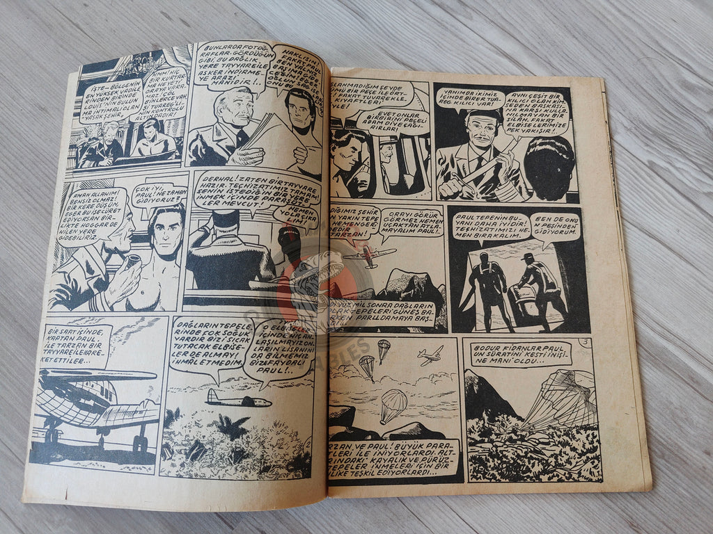 Tarzan and the Veiled Man 1954 Turkish Comic Turkey unique cover