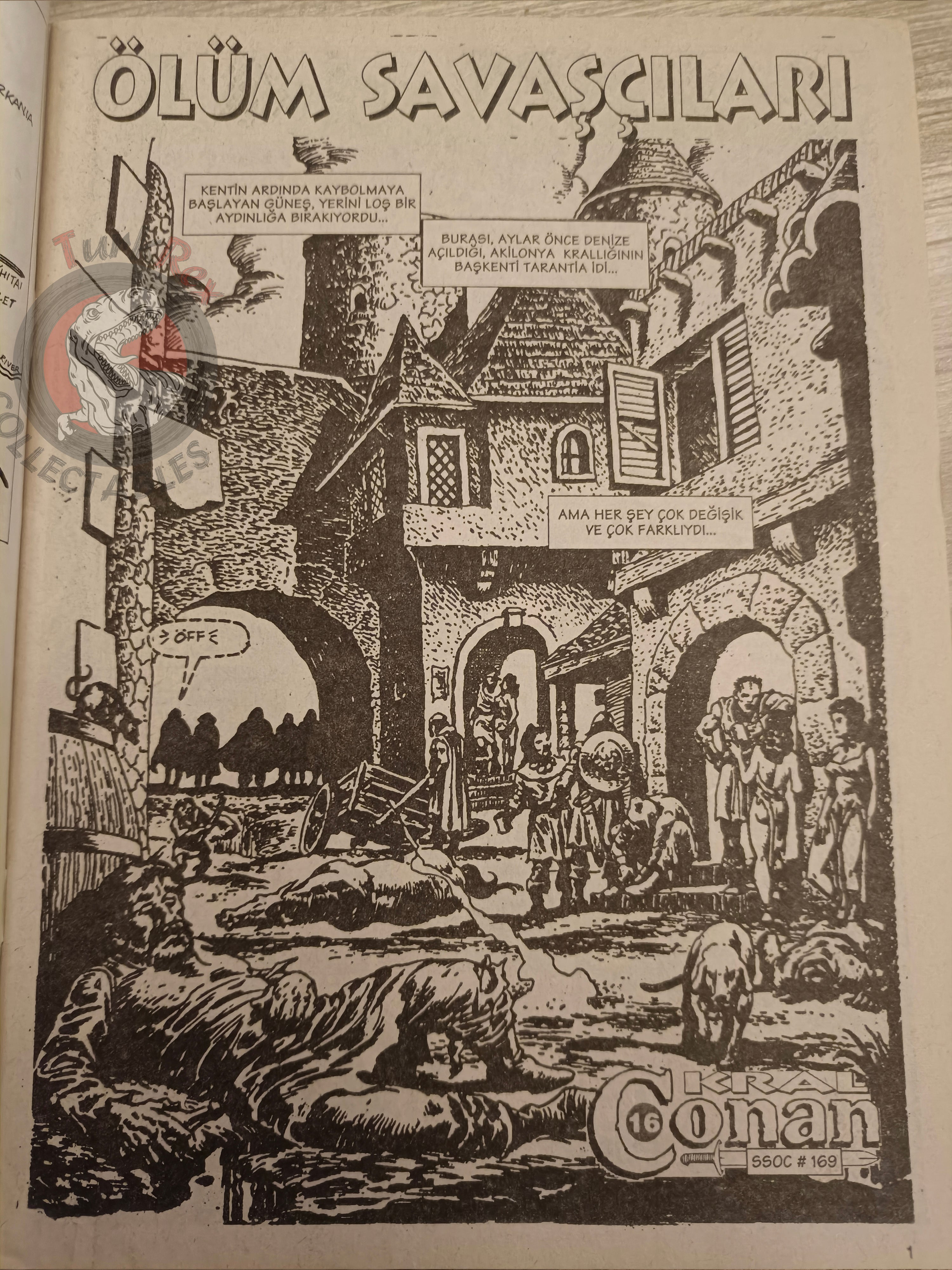 Kral Conan #16 The Savage Sword of #169 Turkish Comic Turkey King Conan #1