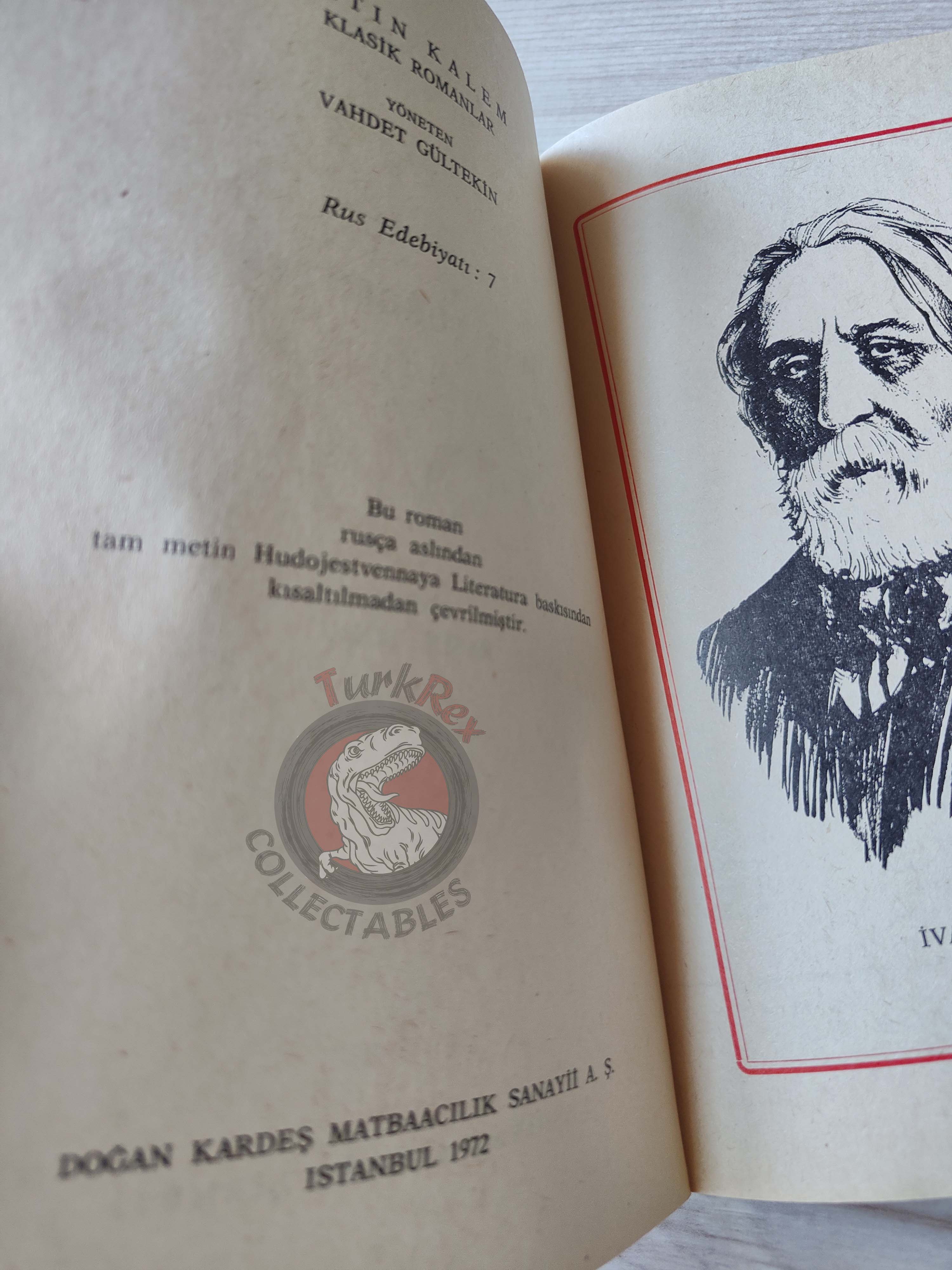 Ivan Turgenev – Smoke 1972 Turkish Book Turkey