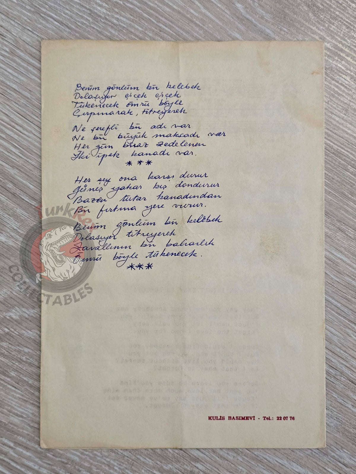 Engelbert Humperdinck & Alpay – Am I That Easy to Forget Turkish Vintage Musical Notes Sheet Turkey