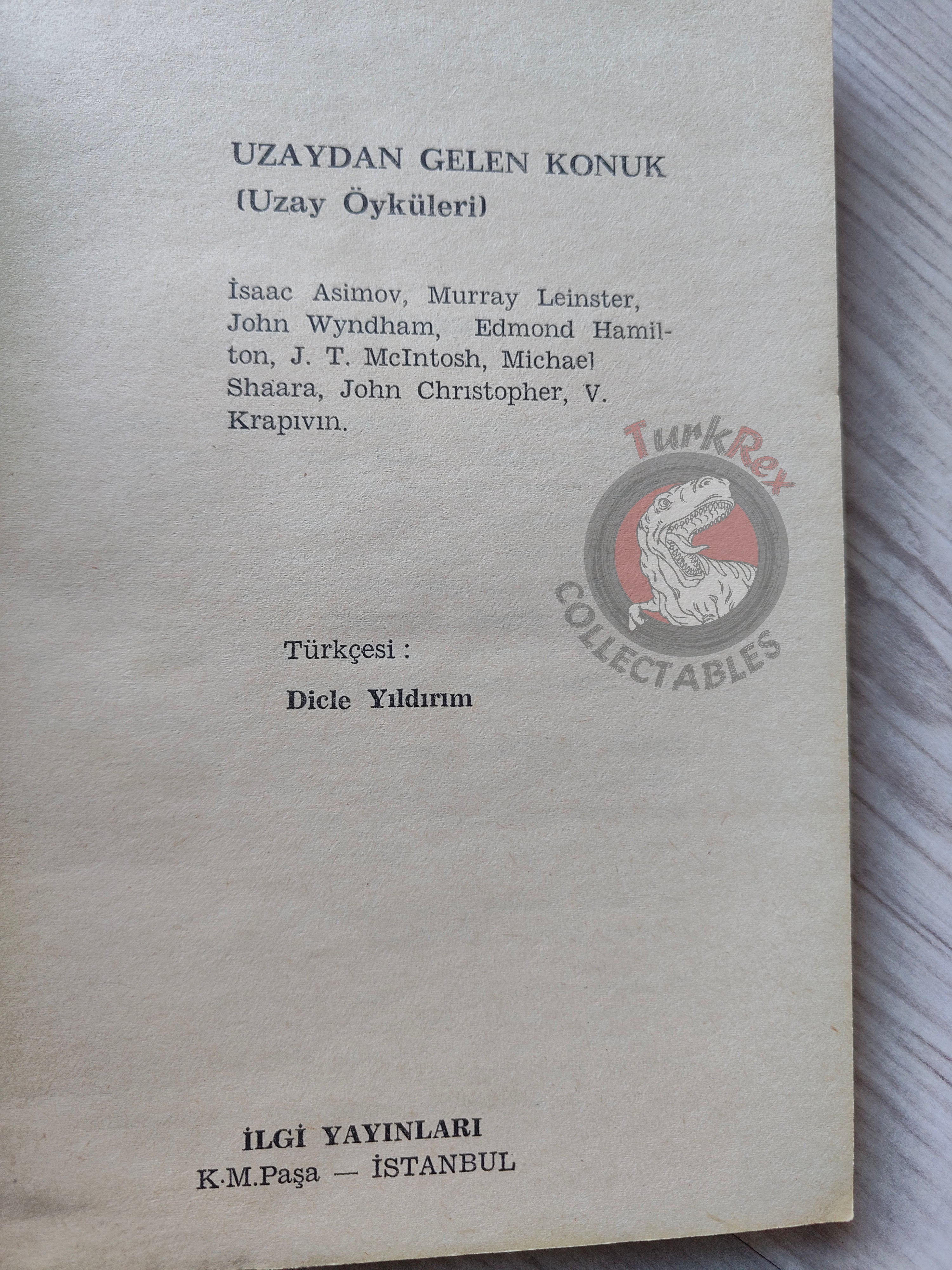Isaac Asimov - Space Stories 1983 Turkish Book Turkey E.T. Steven Spielberg Cover