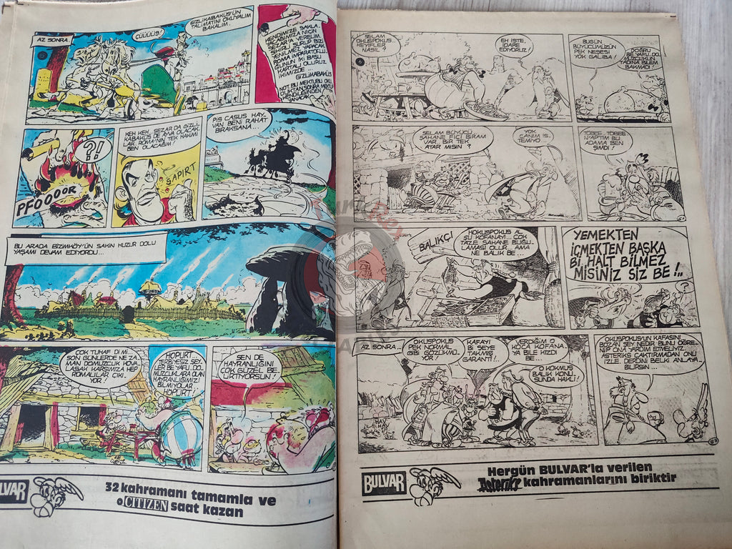 Asterix –  Asterix and the Black Gold 1986 Turkish Edition Comic Turkey