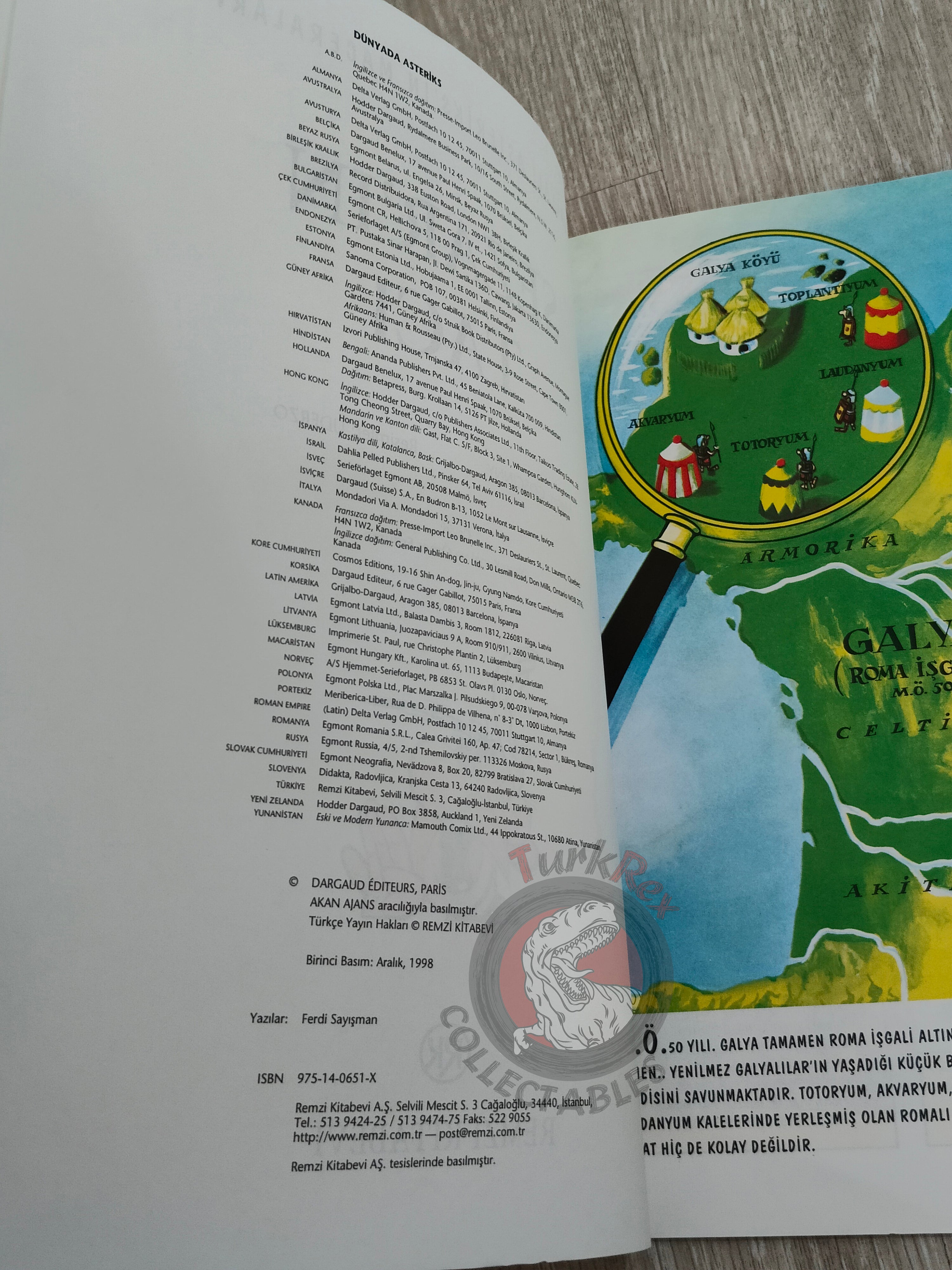 Asterix – Asterix and the Laurel Wreath 1998 1st Edition Turkish Edition Comic Turkey