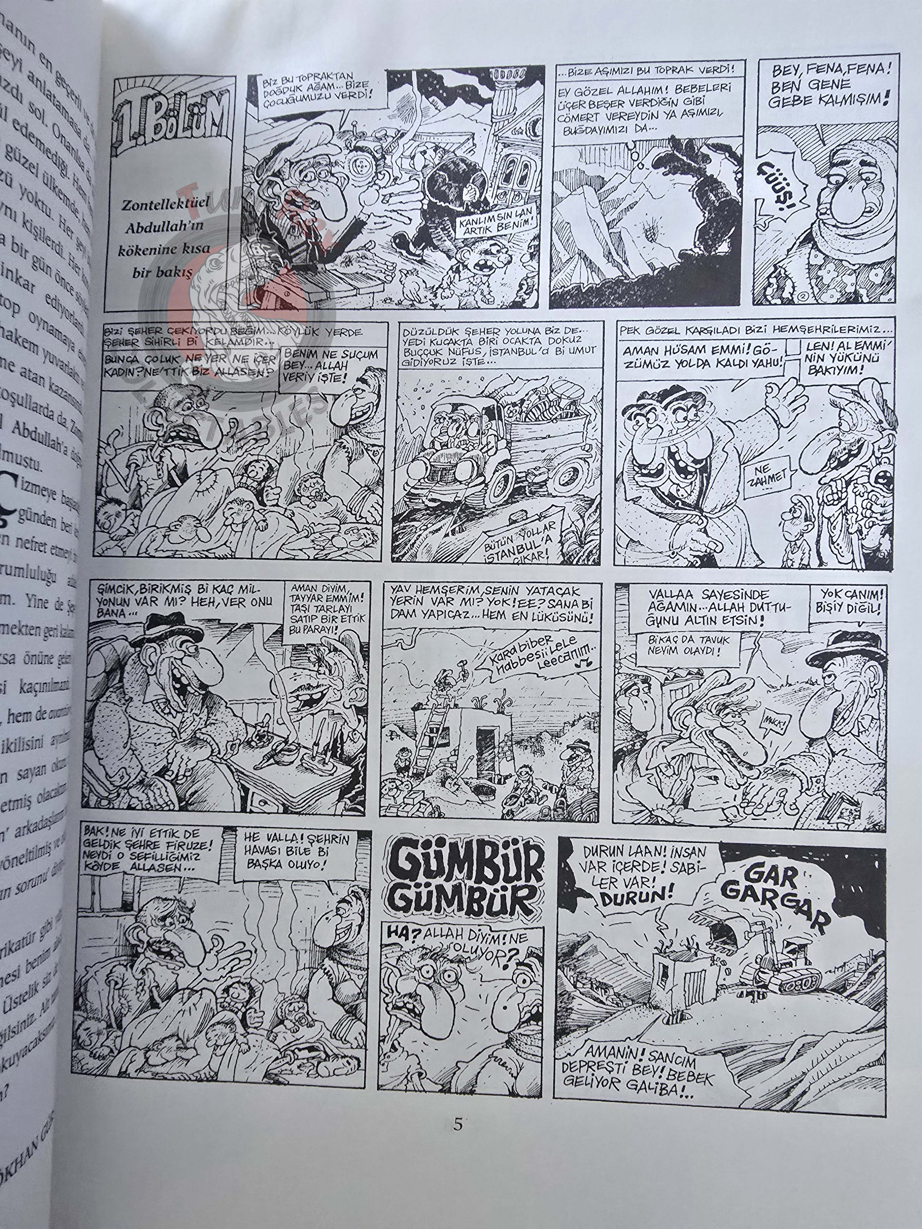 Zontellektüel Abdullah 1996 Kemal Gökhan Gürses Turkish Comic Turkey Cartoon