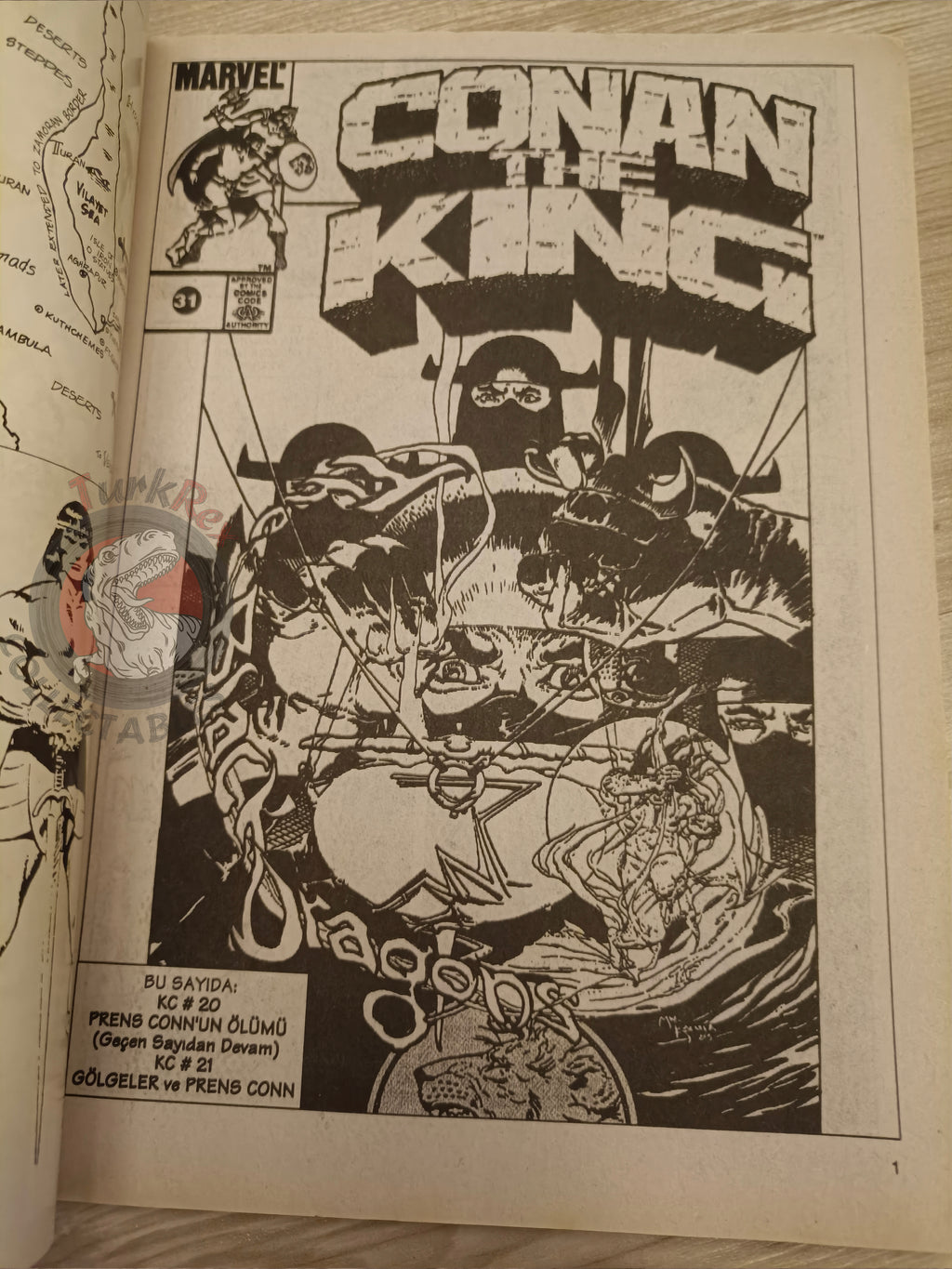 Kral Conan #31 King Conan #20 #21 Turkish Comic Turkey SSOC #99 Prince Conn
