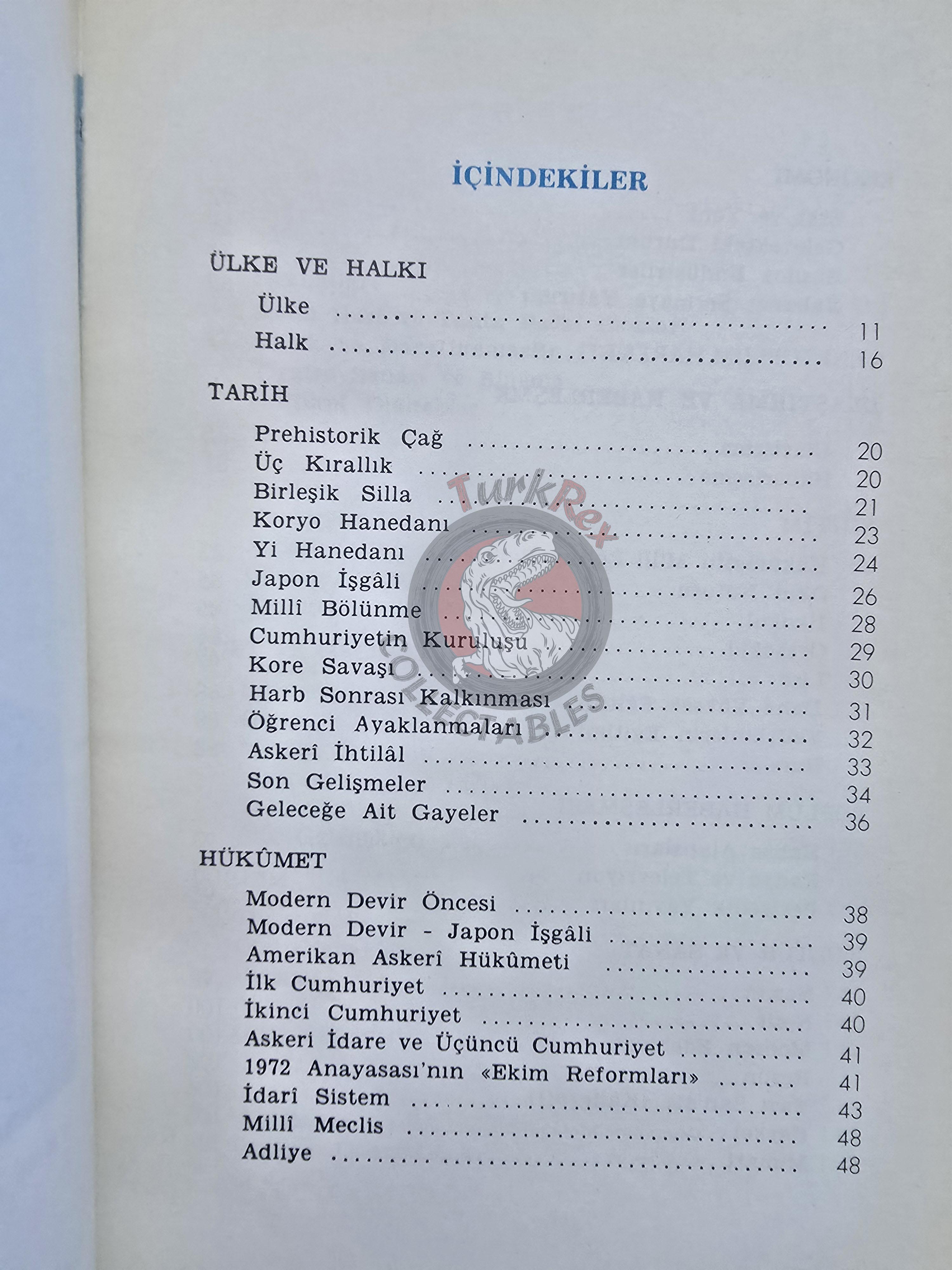 Facts About Korea 1974 Turkish Book Turkey Korean Information Service Korean War