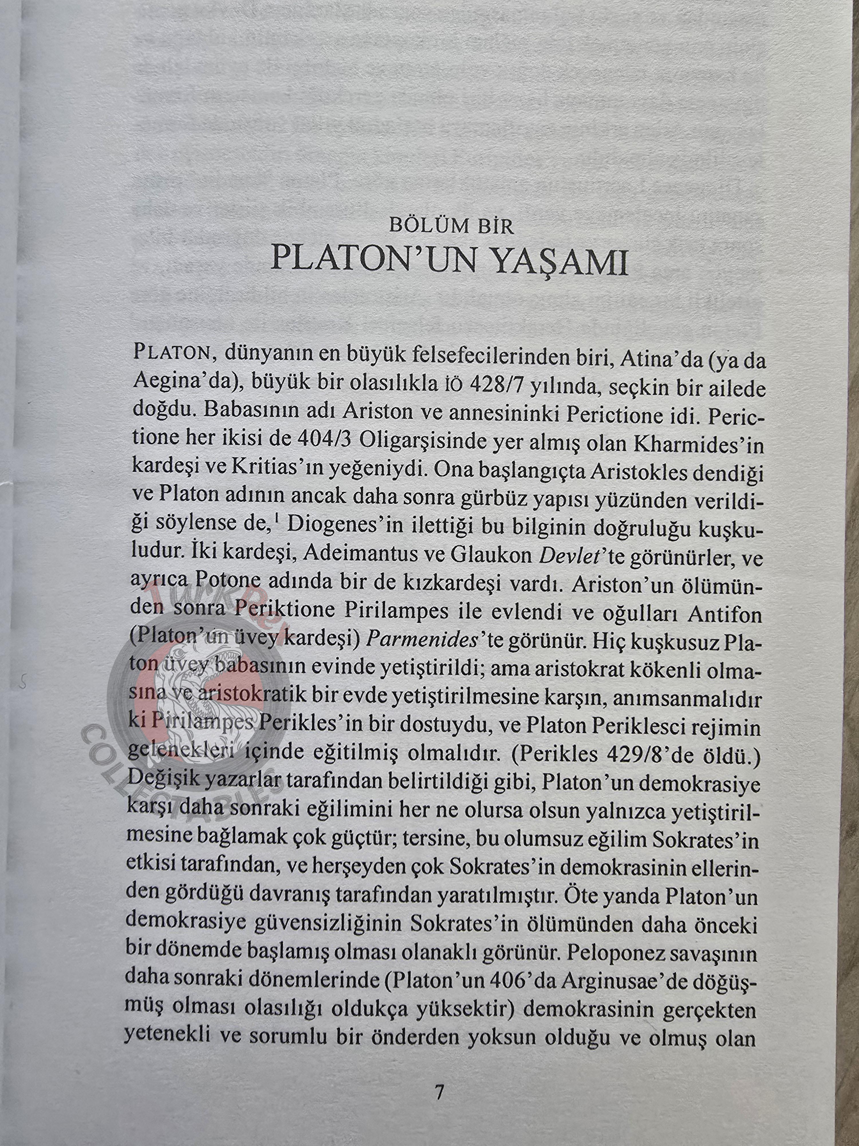 Frederick Copleston – A History of Philosophy Plato 1998 Turkish Book Turkey