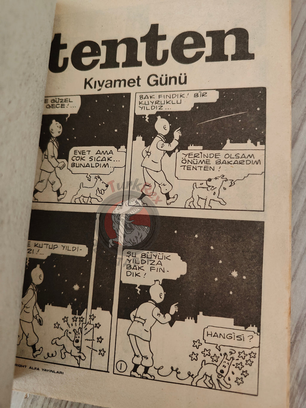 Tintin – The Calculus Affair & The Shooting Star 1980s Turkish Edition Comic Turkey