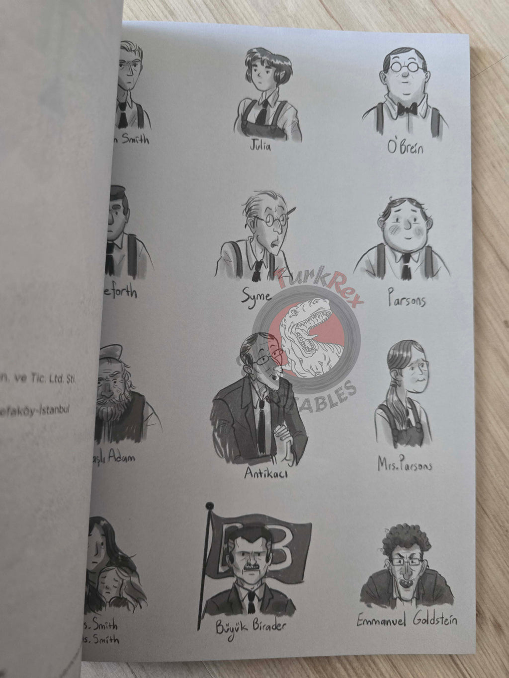 George Orwell - 1984 Turkish Comic Turkey Unique Drawings