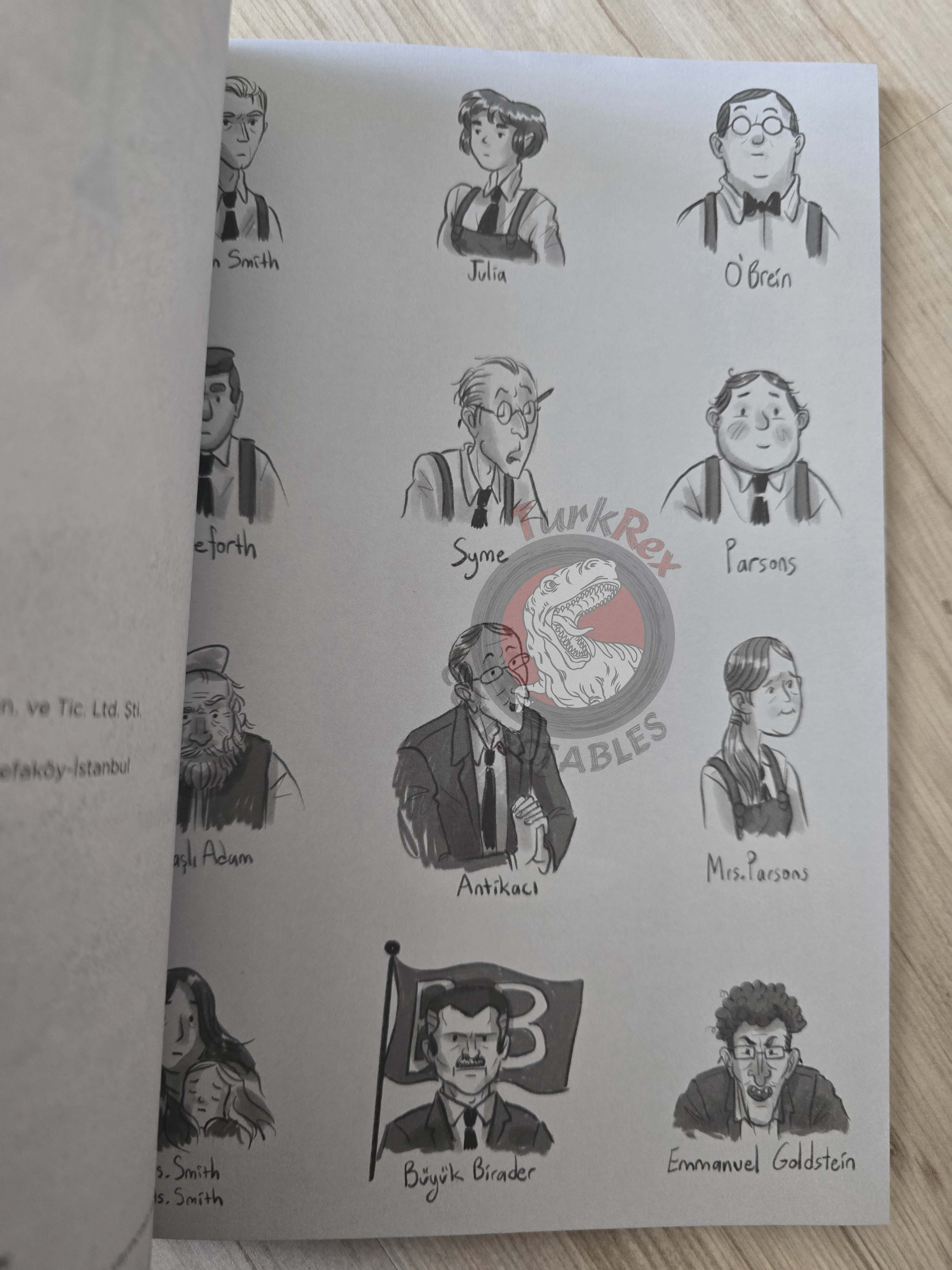 George Orwell - 1984 Turkish Comic Turkey Unique Drawings