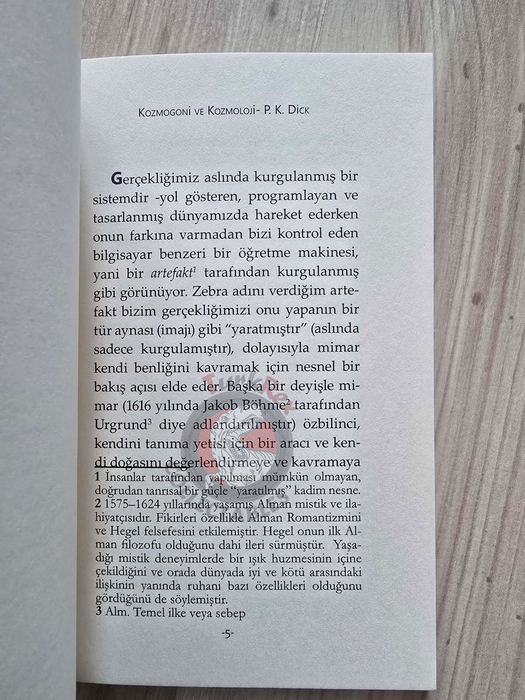 Philip K. Dick – Cosmogony and Cosmology 2015 Turkish Book Turkey