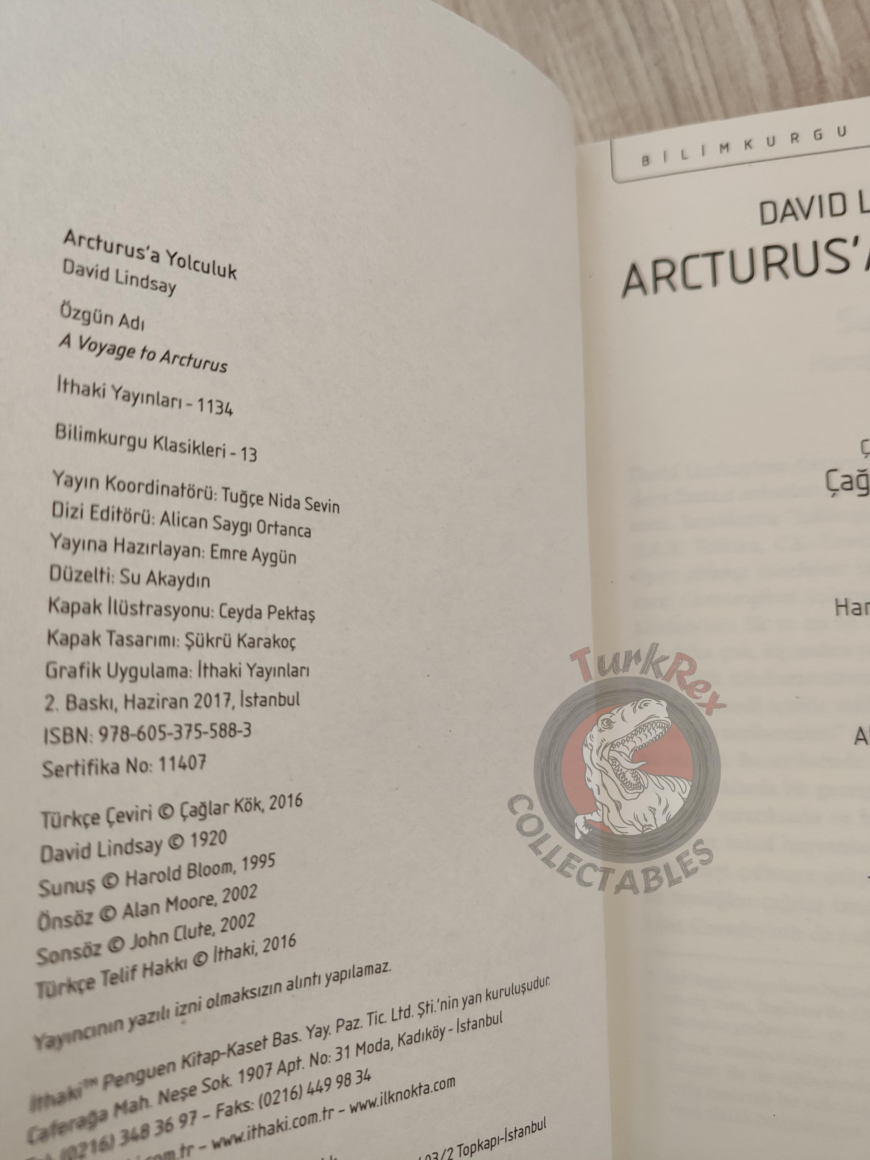 David Lindsay – A Voyage to Arcturus 2017 Turkish Book Turkey