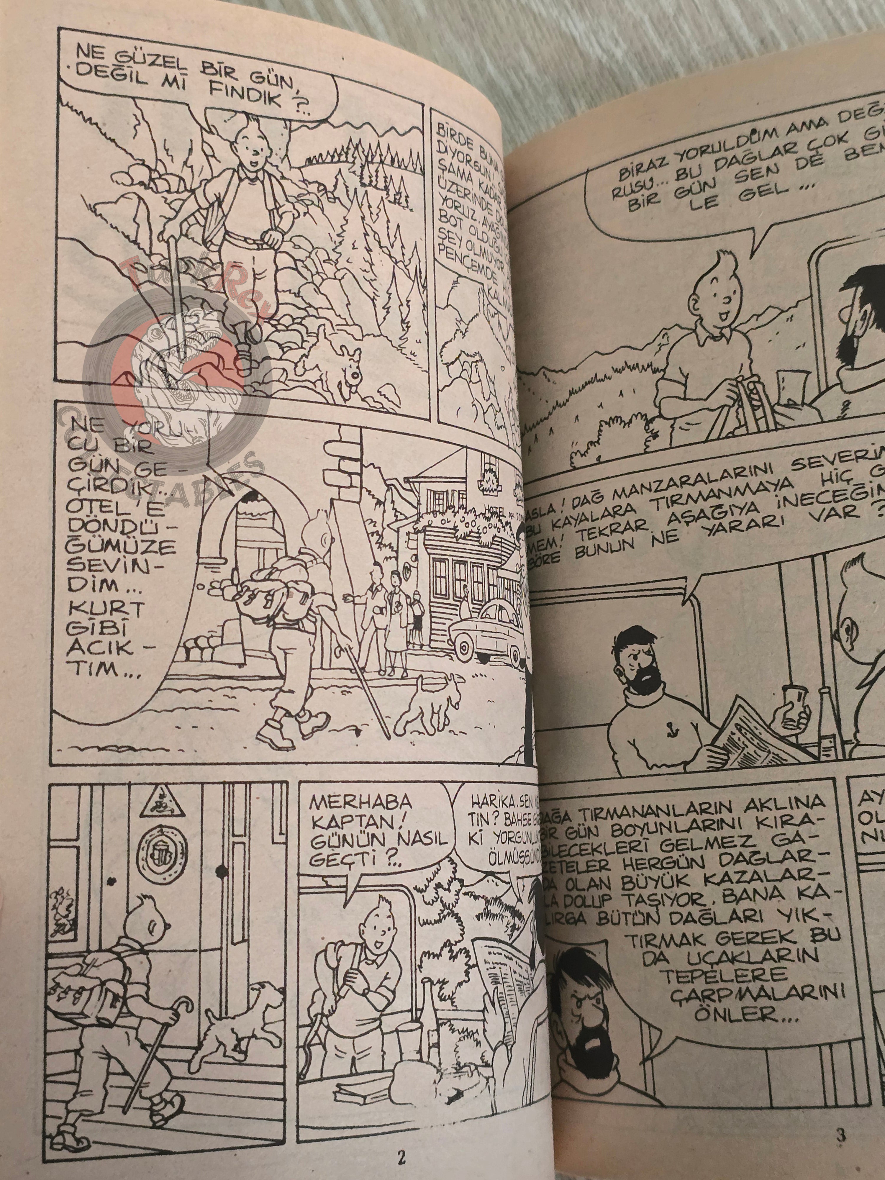Tintin – Tintin In Tibet mid 1980s Turkish Edition Comic Turkey