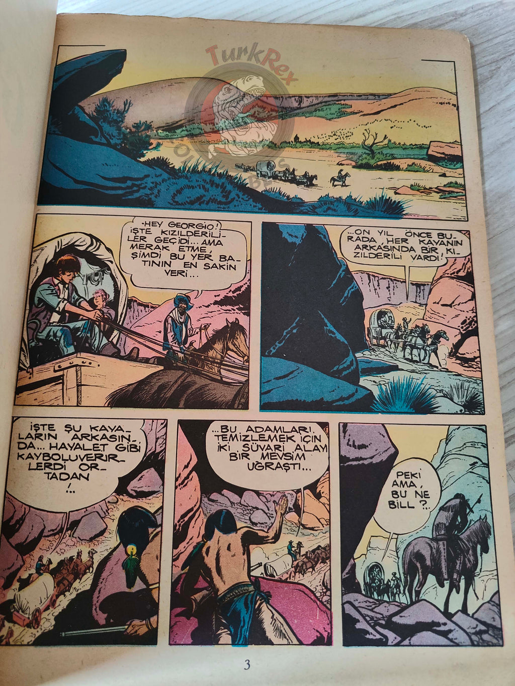 Jerry Spring - La Passe des Indiens 1962 Turkish Comic Turkey Jijé