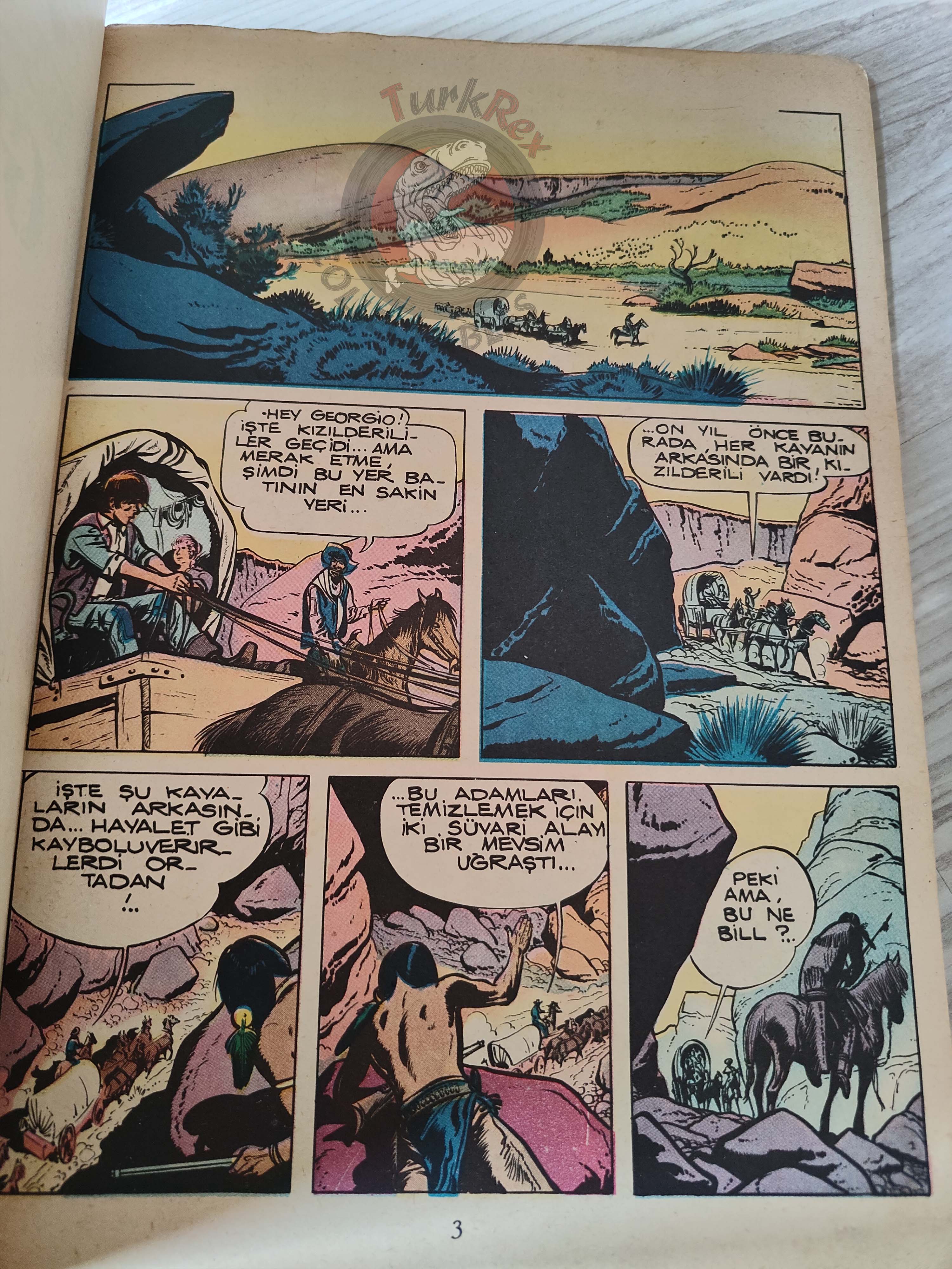 Jerry Spring - La Passe des Indiens 1962 Turkish Comic Turkey Jijé