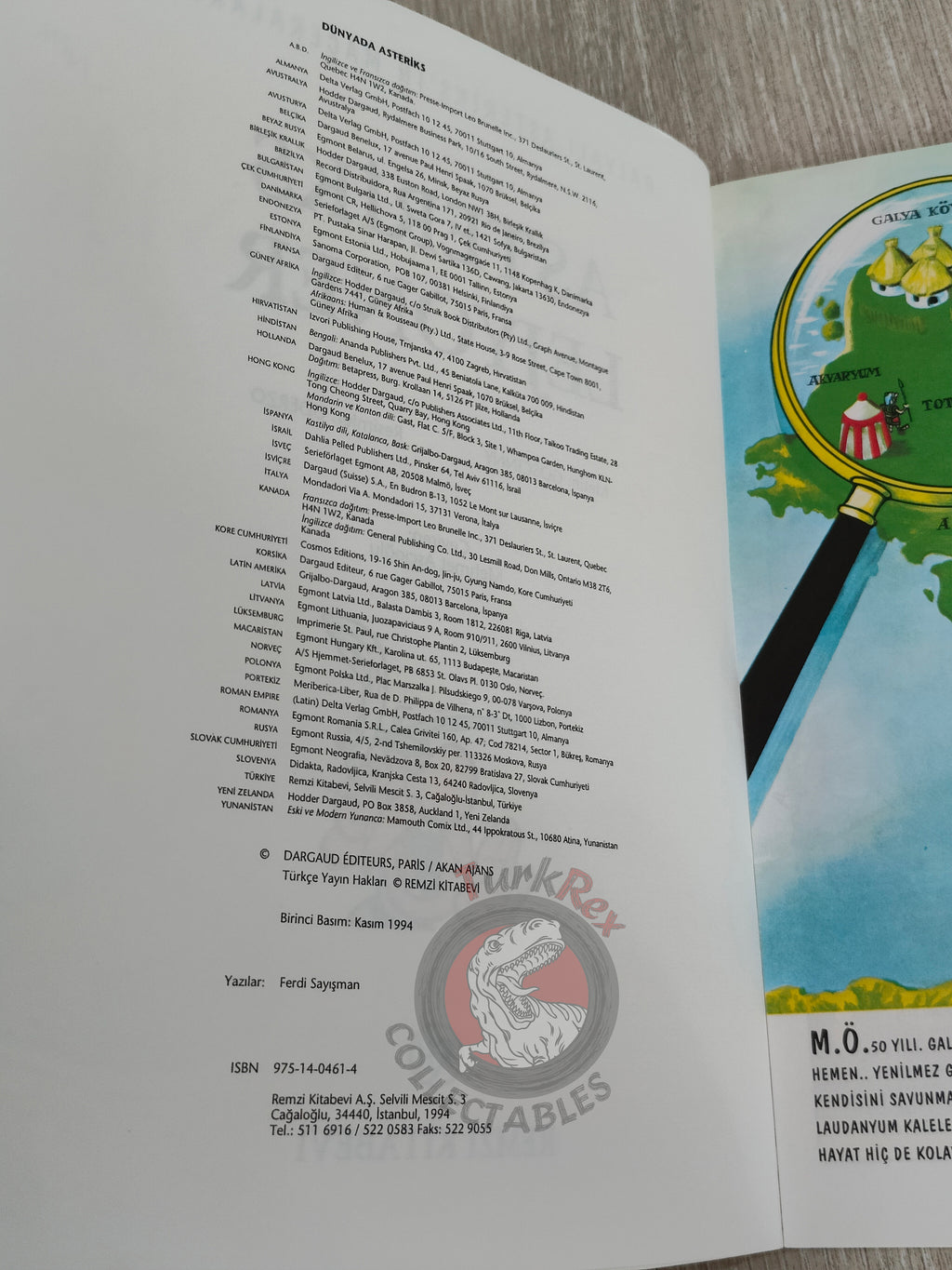 Asterix – Asterix the Legionary 1994 1st Edition Turkish Edition Comic Turkey