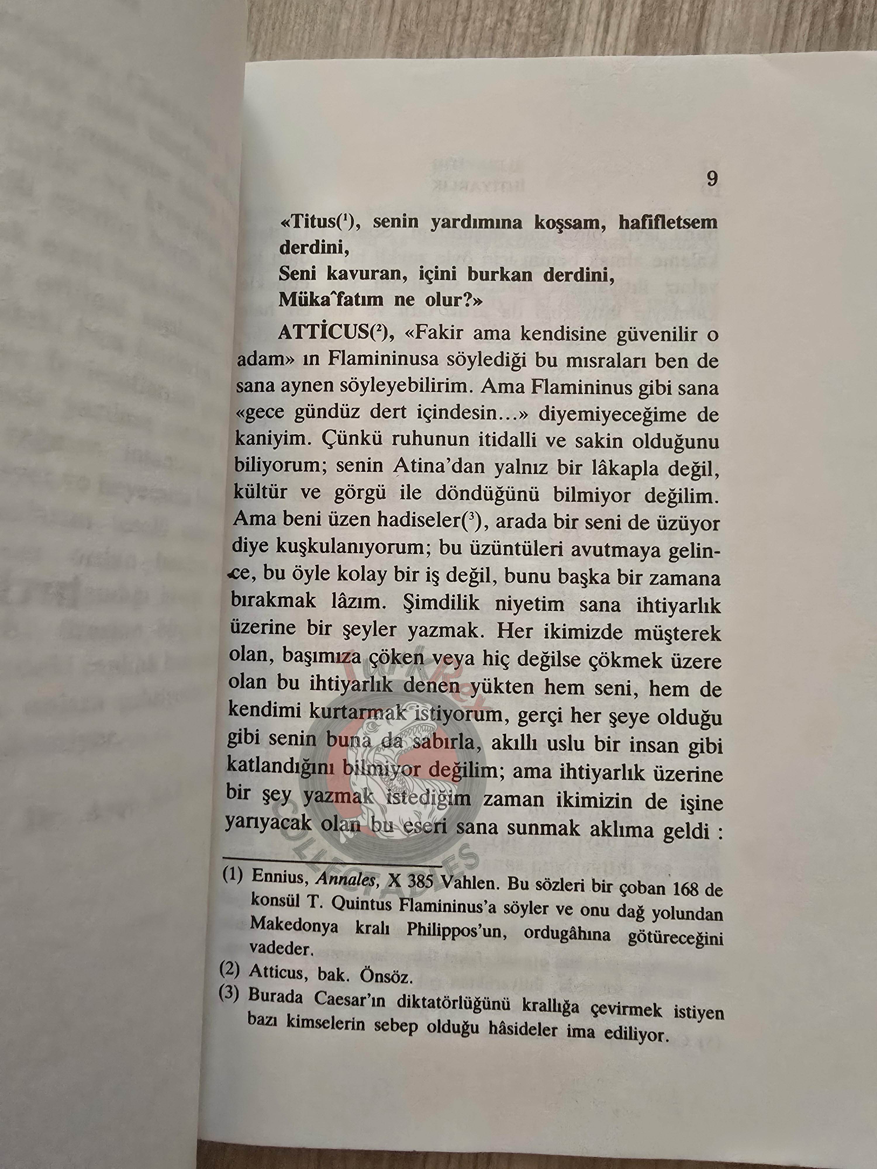 Marcus Tullius Cicero – On Old Age 1992 Turkish Book Turkey