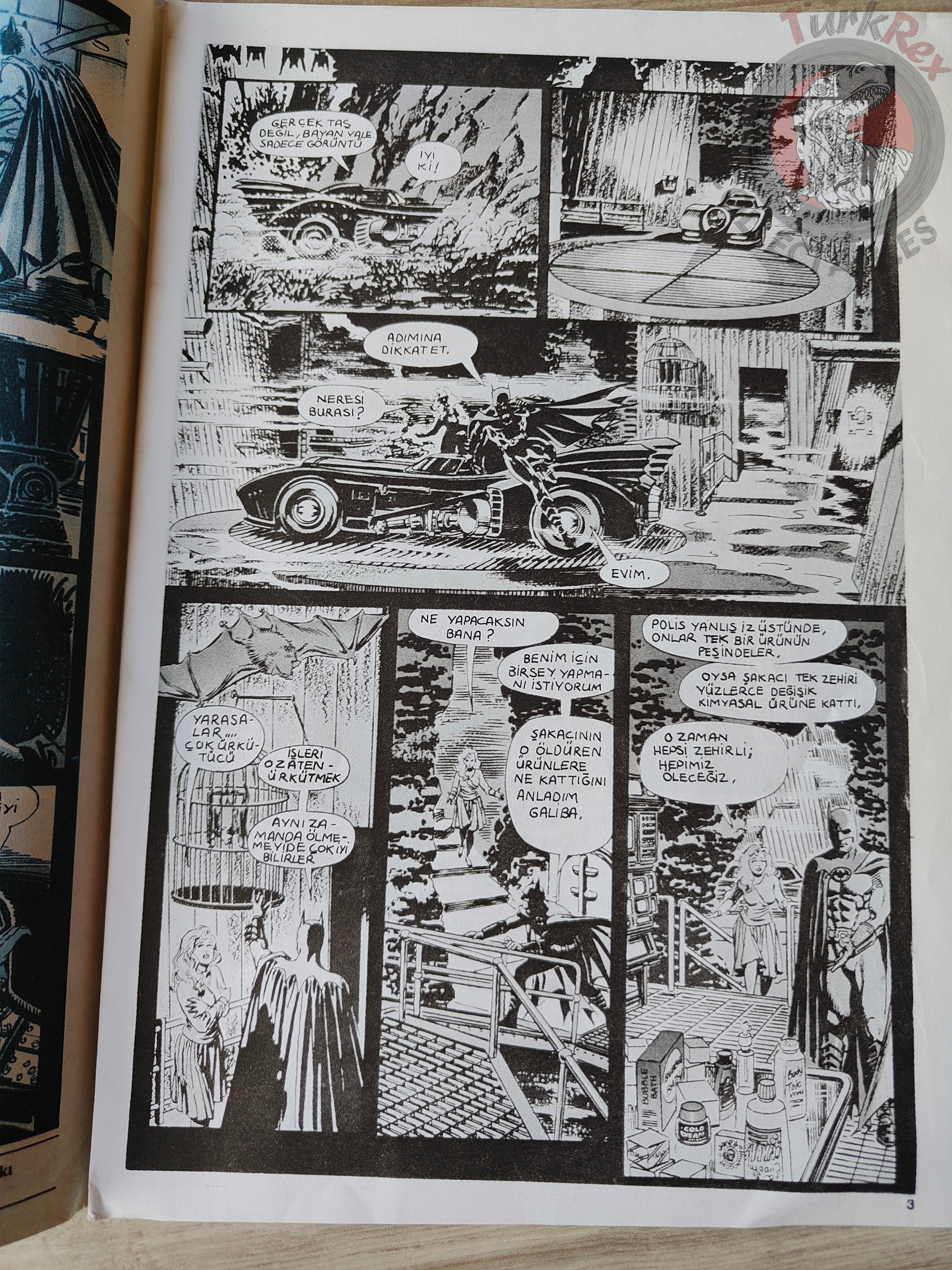 Batman The 1989 Movie Adaptation Issue #2 1989 Turkish Comic Joker Turkey