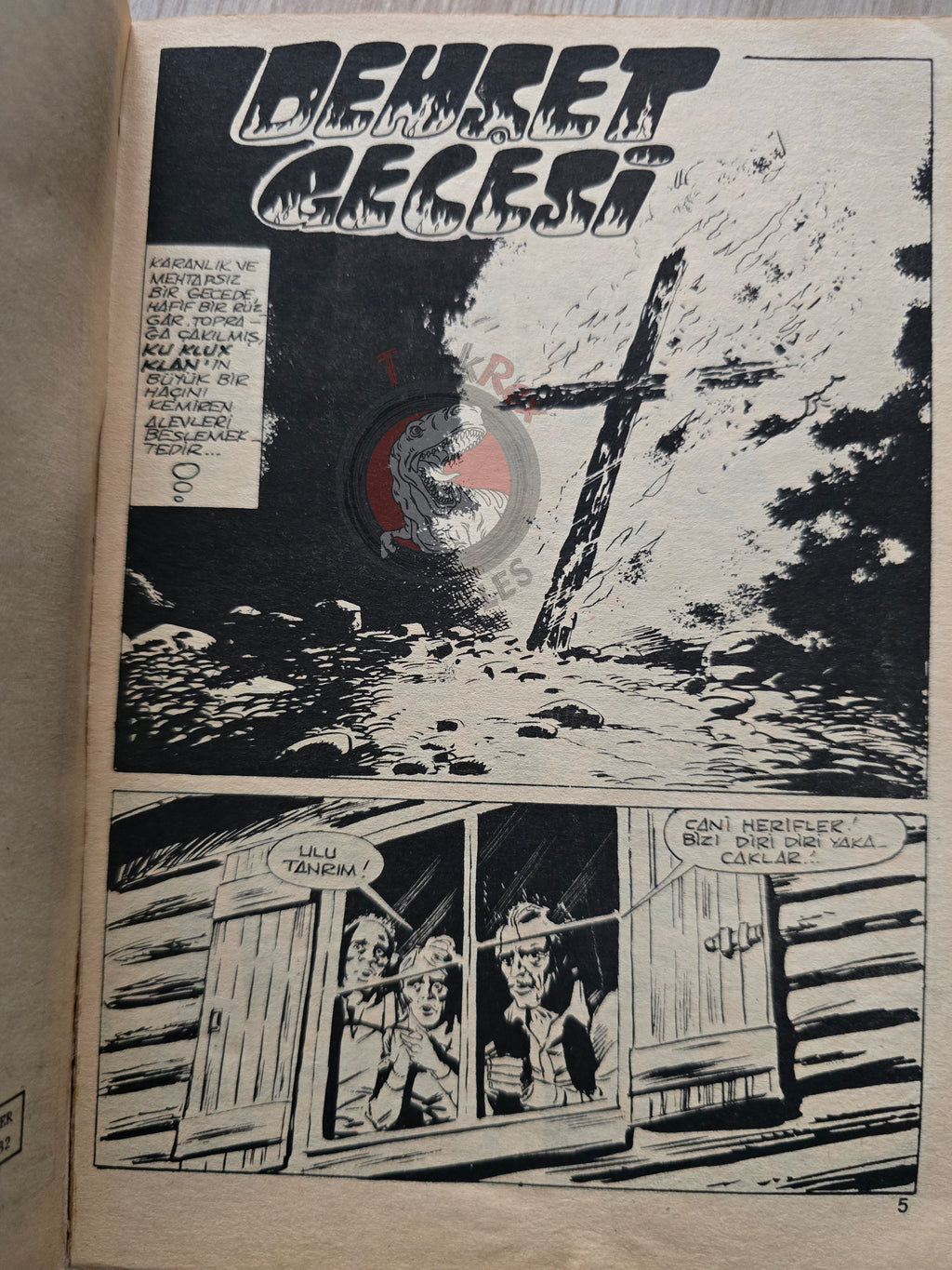 Judas #8 Turkish Edition Comic Turkey La croce fiammeggiante #4