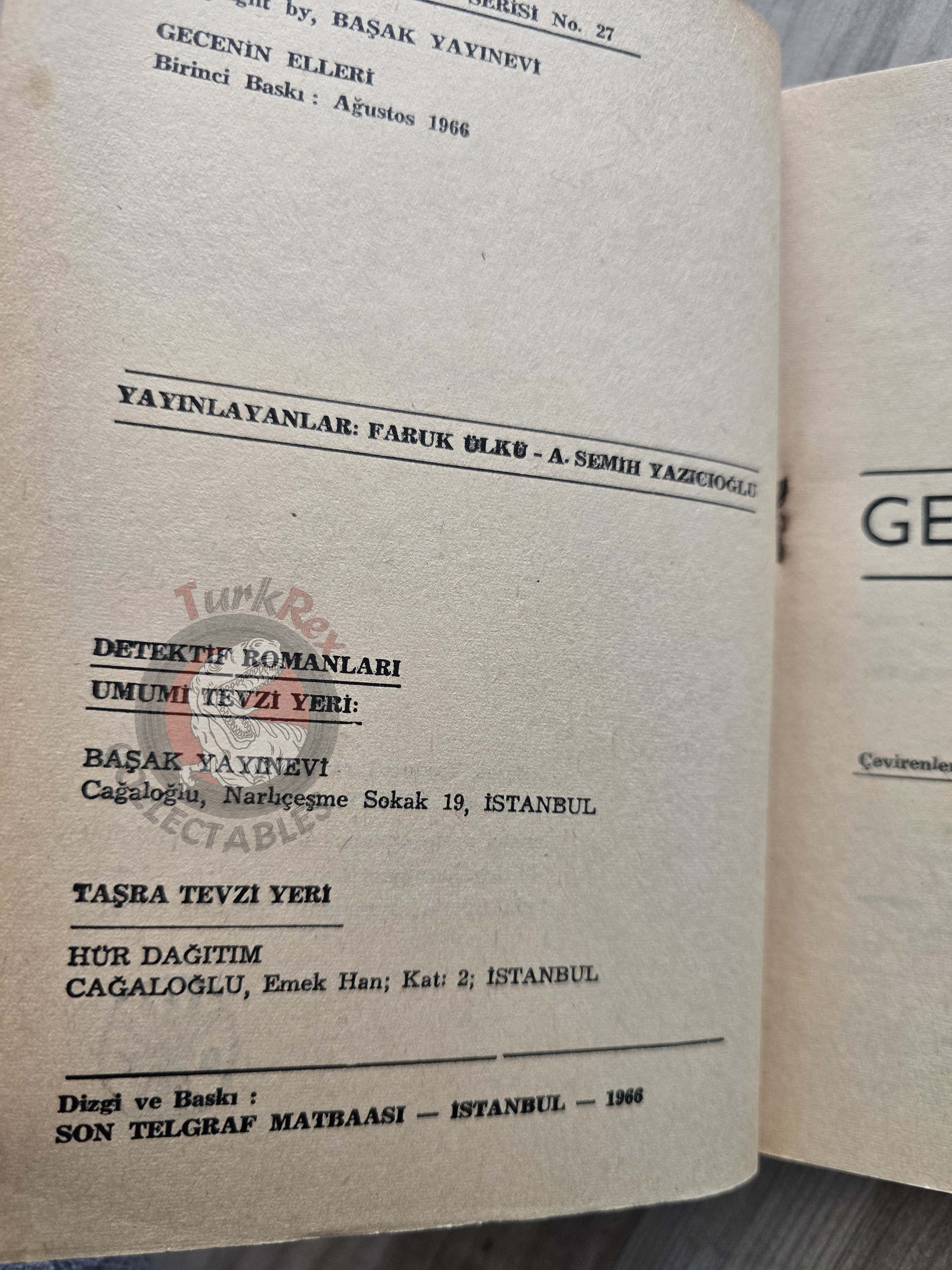 Gavin Lyall – The Wrong Side of the Sky 1966 1st Turkish Book Turkey