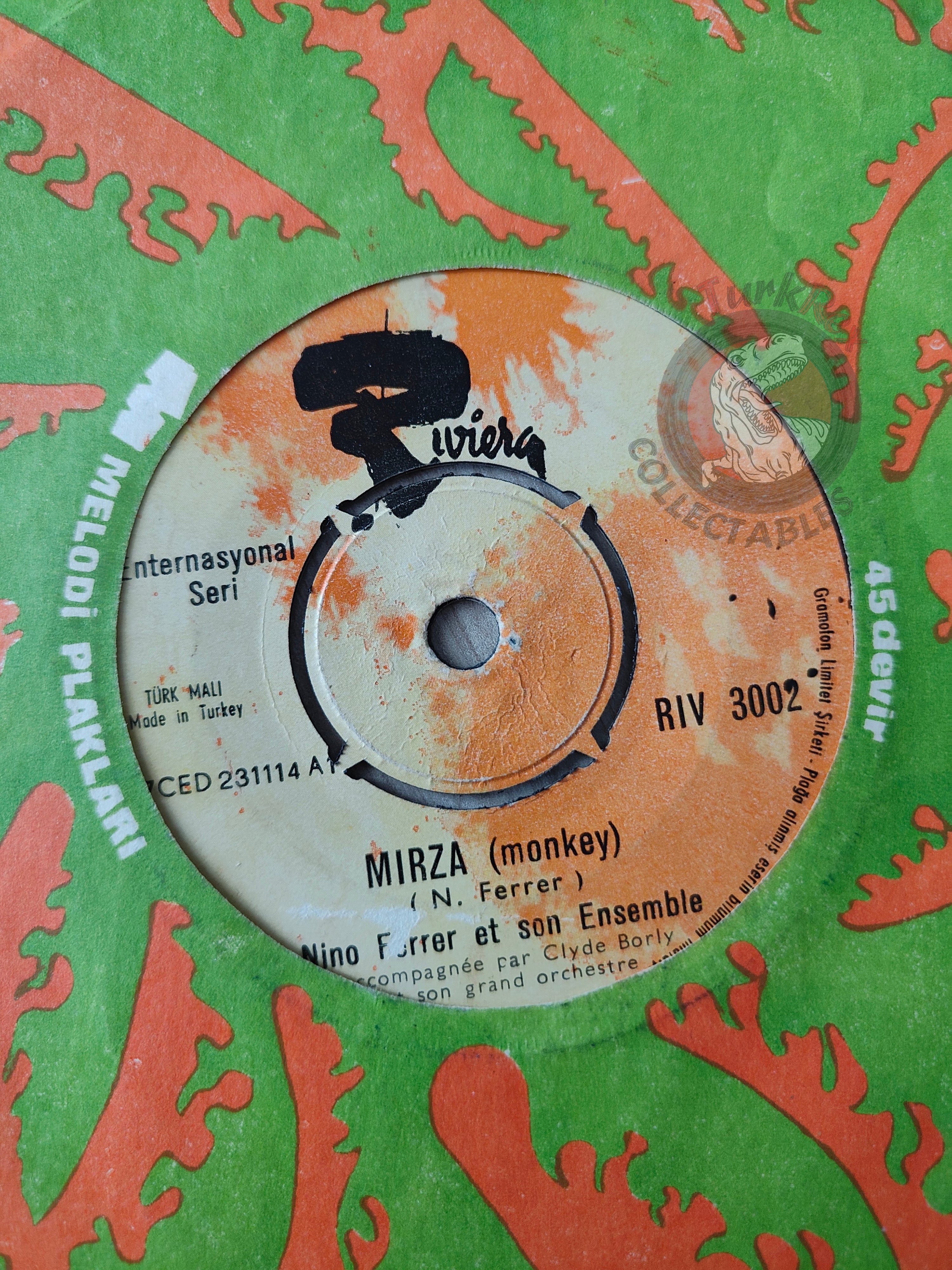 Nino Ferrer – Mirza 7" Turkish Pressing Vinyl Turkey Edition