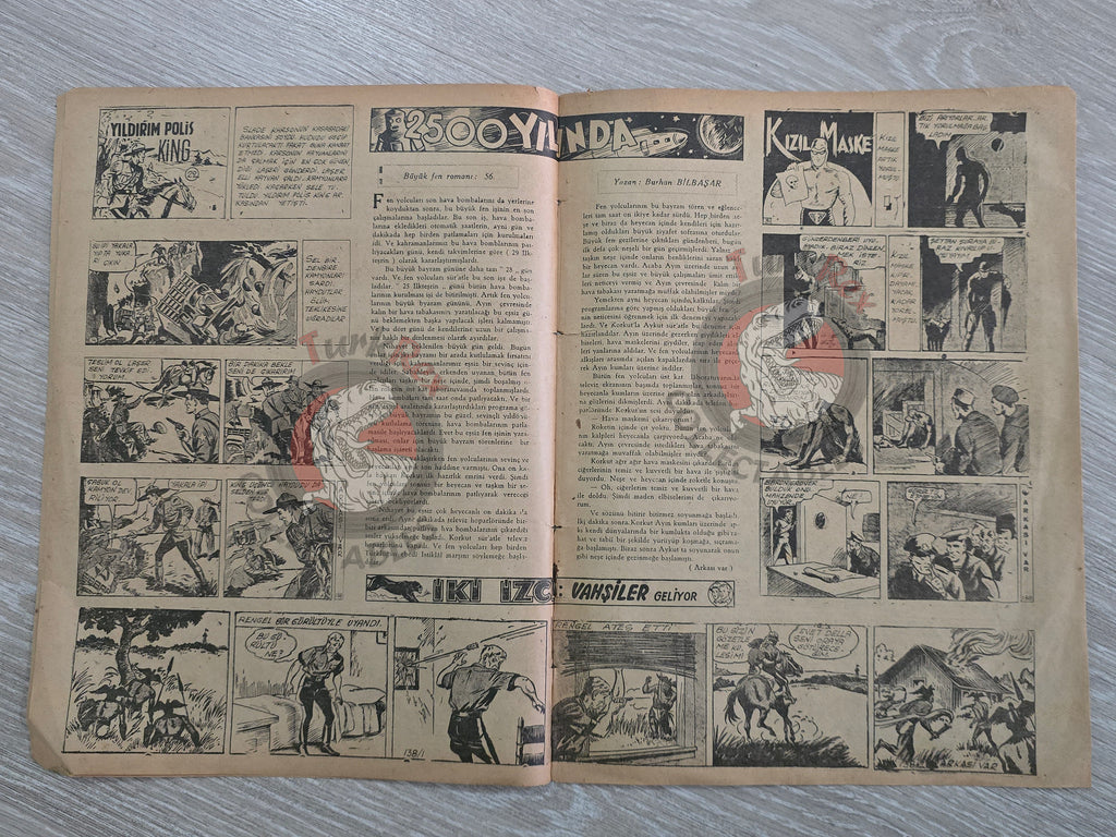1001 Roman #138 1942 Turkish Comic Turkey Phantom Mandrake King of the Royal Mounted
