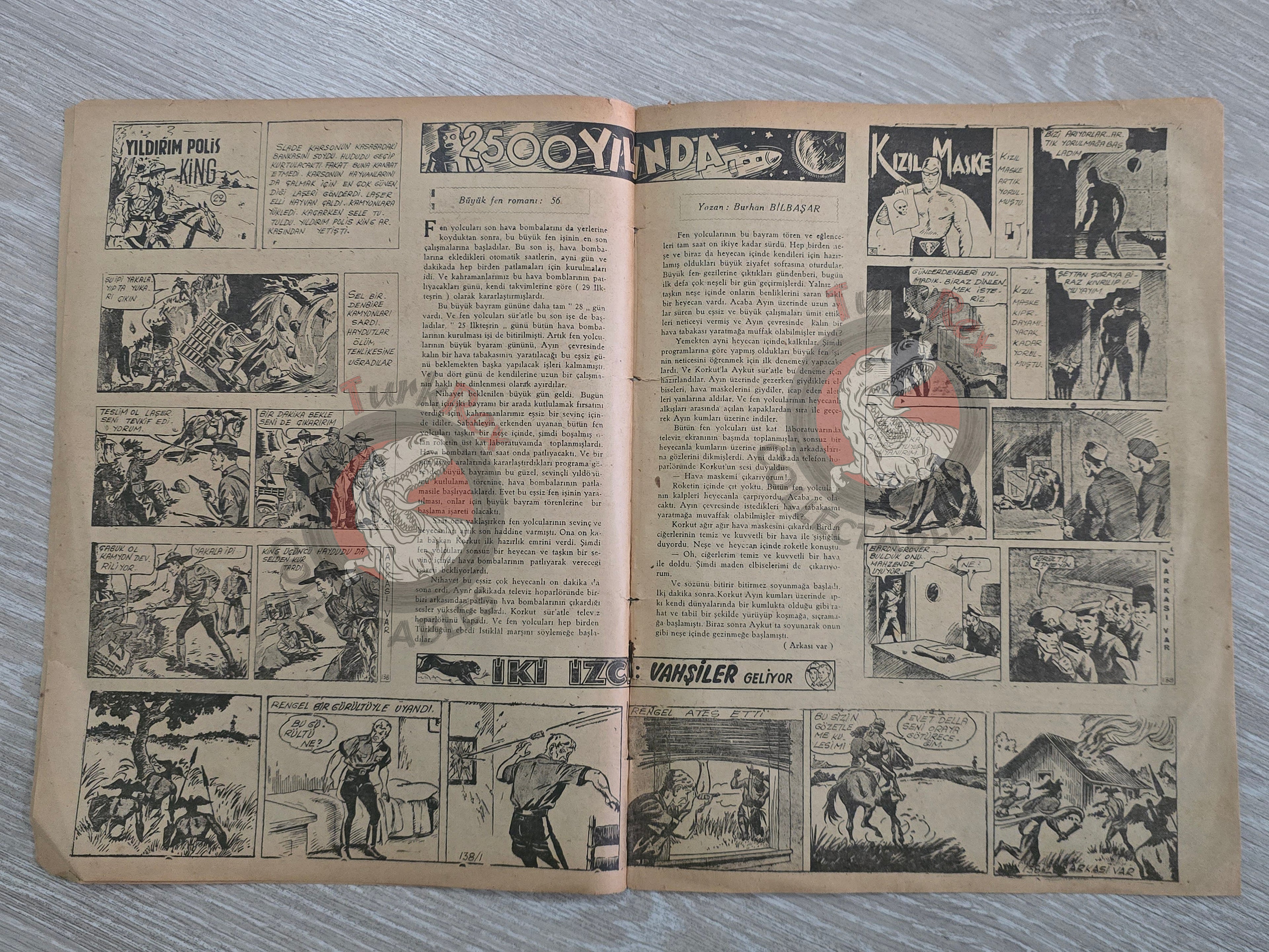 1001 Roman #138 1942 Turkish Comic Turkey Phantom Mandrake King of the Royal Mounted