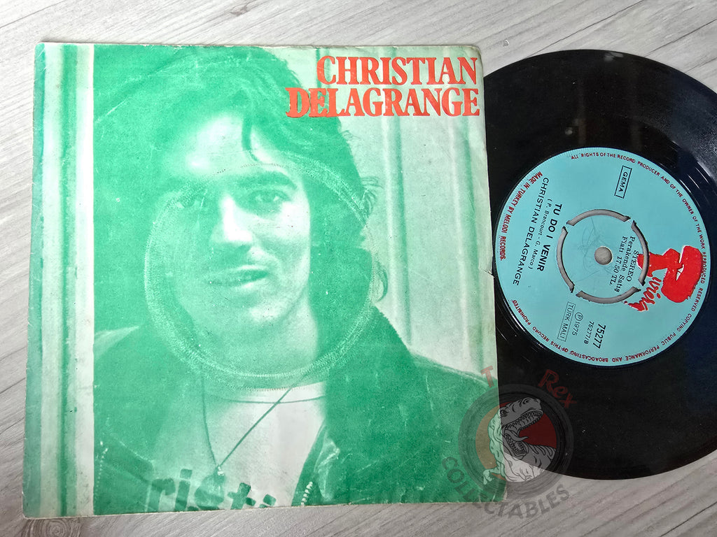 Christian Delagrange – Je T'Aimerai Mon Amour 7" Turkish Pressing Vinyl Turkey Edition